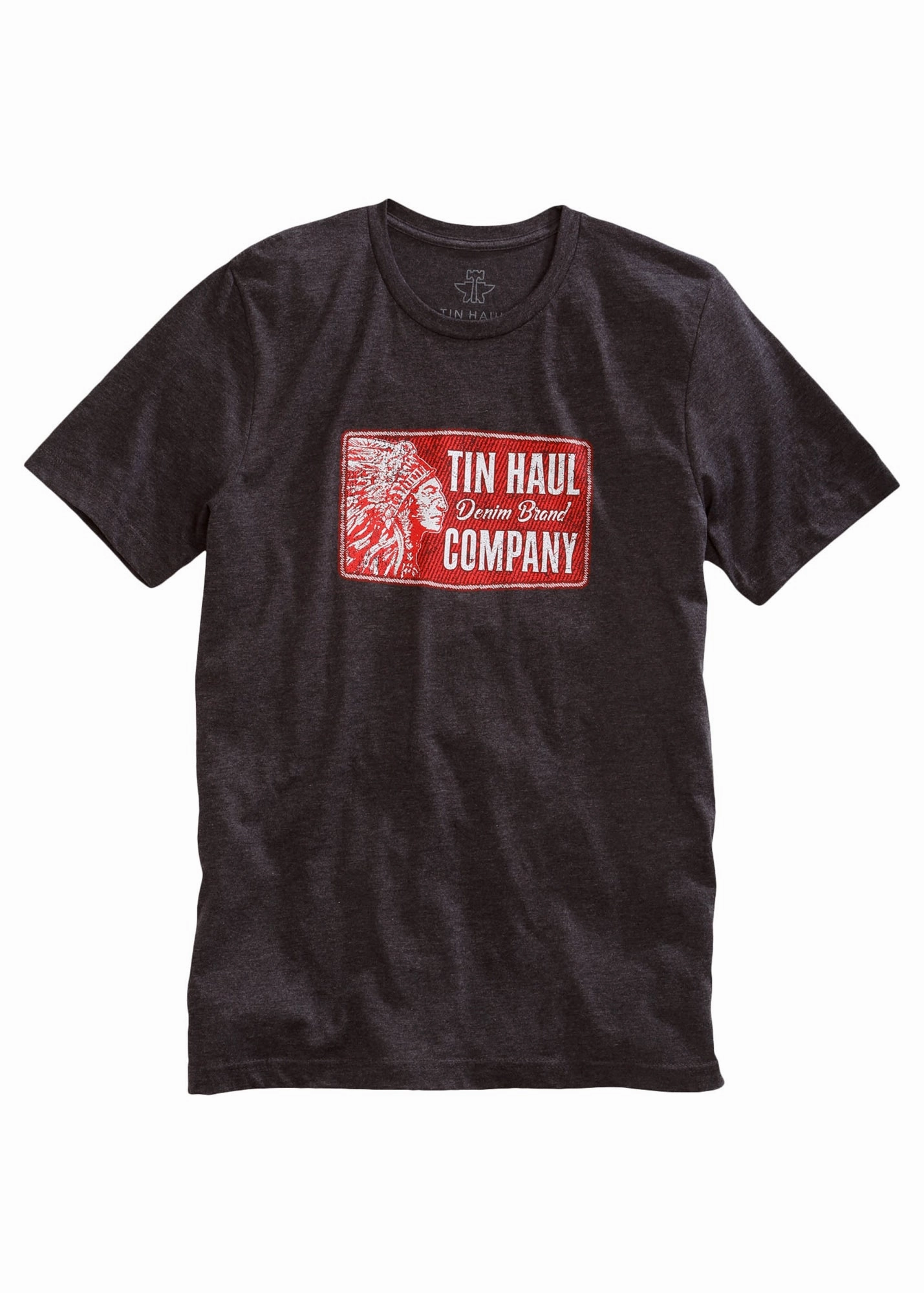 Tin Haul Patch Unisex Dark Grey Denim Brand S/S T-Shirt Essential Wardrobe