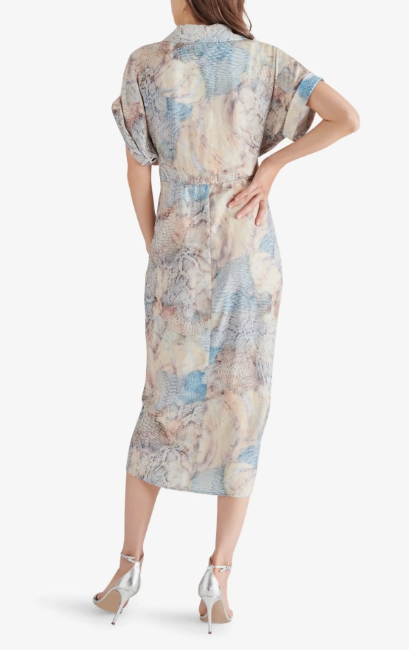 Tori Dress in Multi Cool Shape