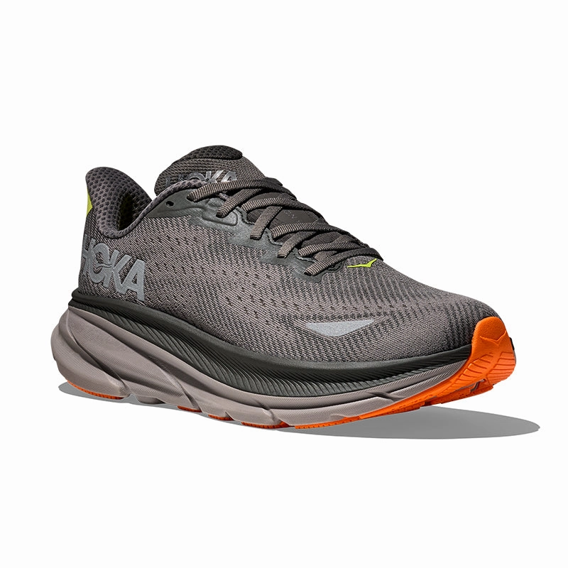 Men's Clifton 9 GORE-TEX Asphalt Grey/Gravel Secure Fit Lacing System