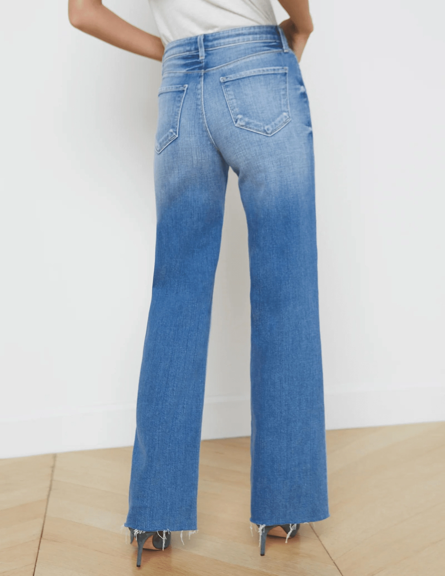 Ready For All LAGENCE Scottie High Rise Wide Leg Jeans In Hayward