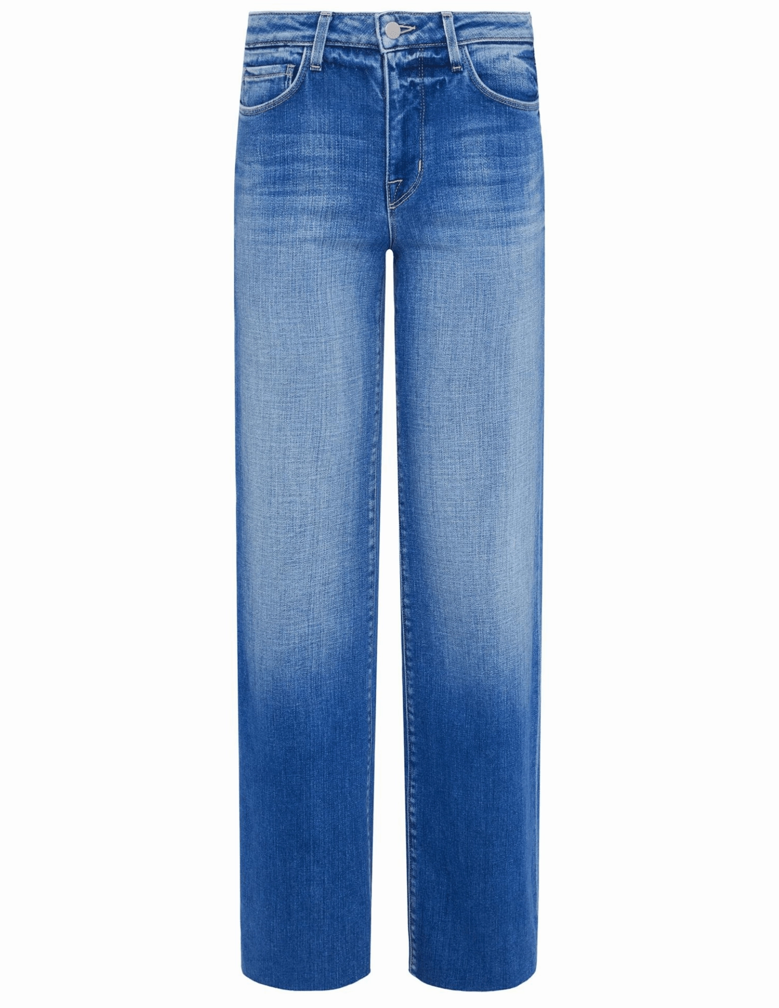 LAGENCE Scottie High Rise Wide Leg Jeans In Hayward Mid Rise Modern Vibes