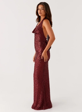 Treasured Sequin Maxi Dress - Fuchsia Casual and Stylish