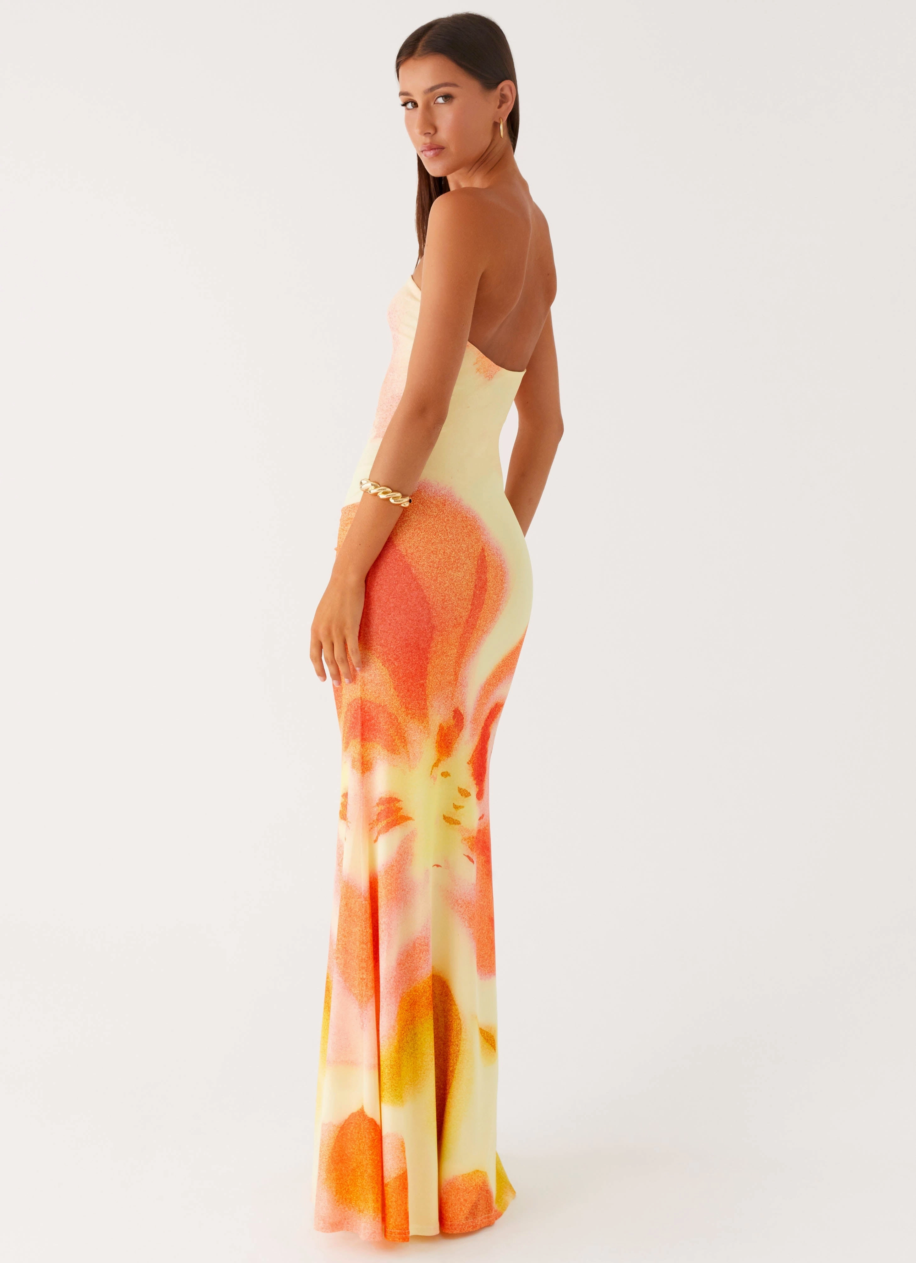 Cozy Feel Iroha Strapless Maxi Dress - Mimosa Blossom