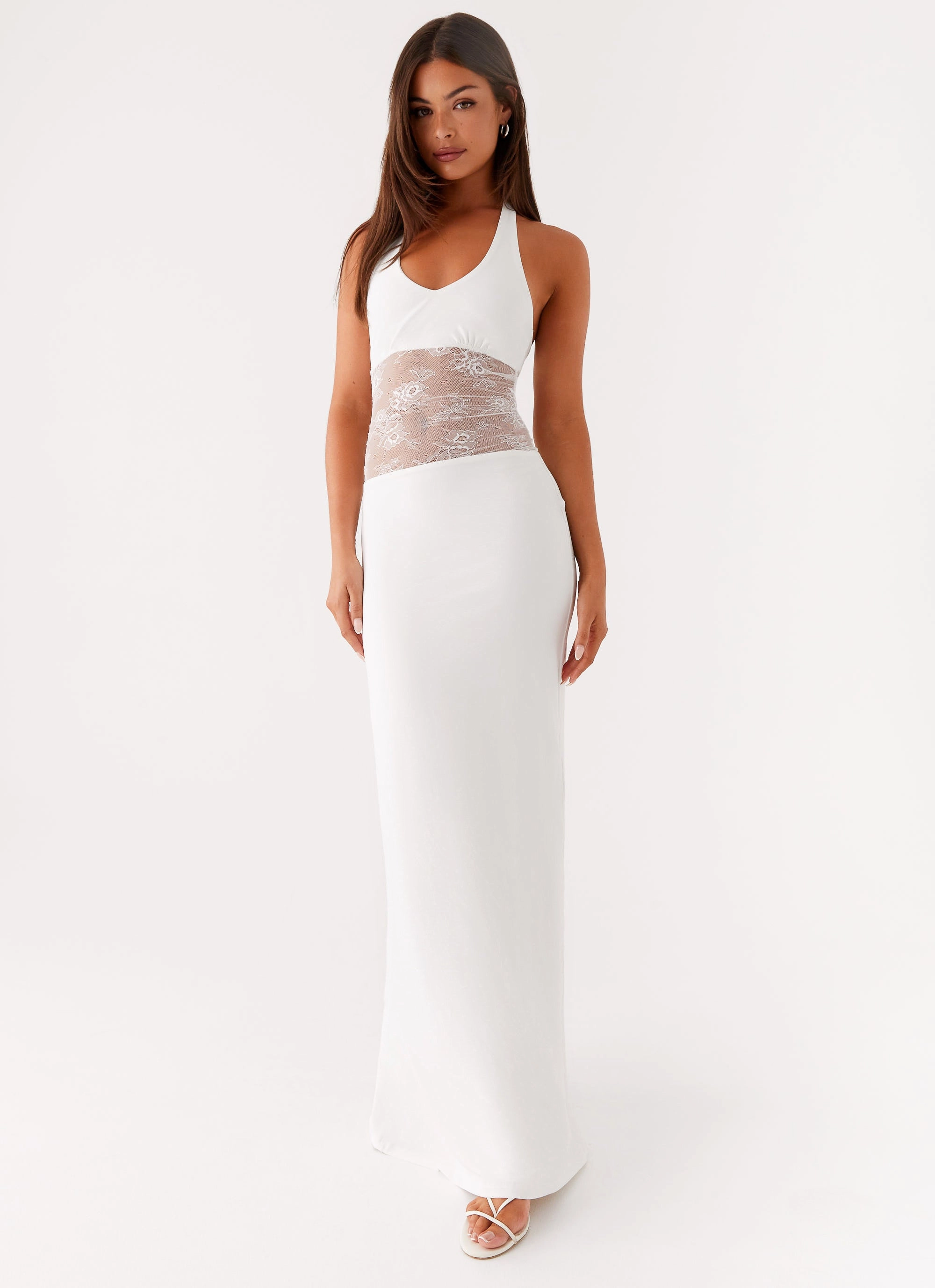 Main Focus Maxi Dress - White Cool Comfort