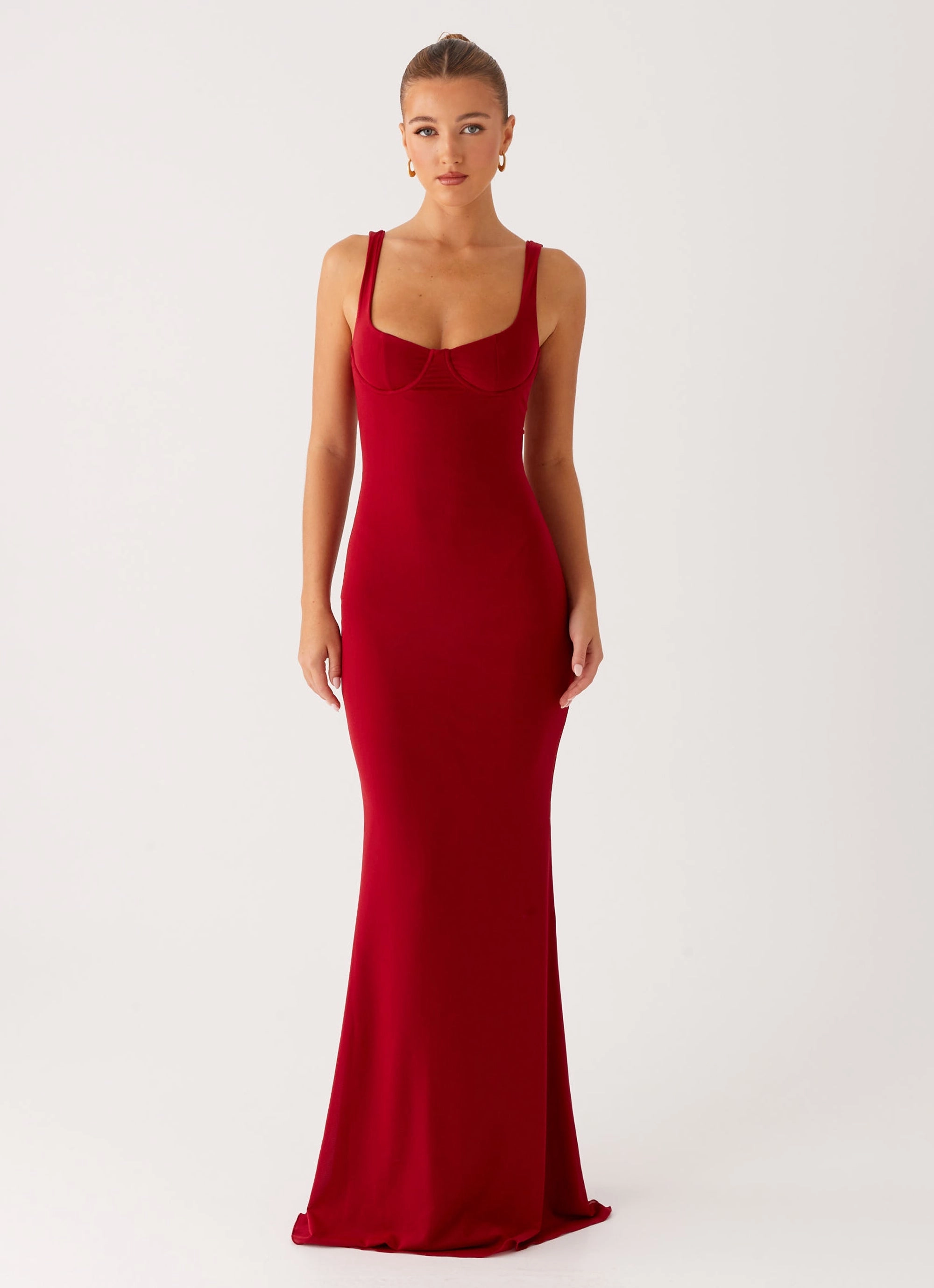 Pure Lines Safiya Maxi Dress - Maroon
