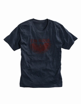 Sustainable Manufacturing Process Tin Haul Mens Navy Cotton Blend Aztec Eagle S/S T-Shirt