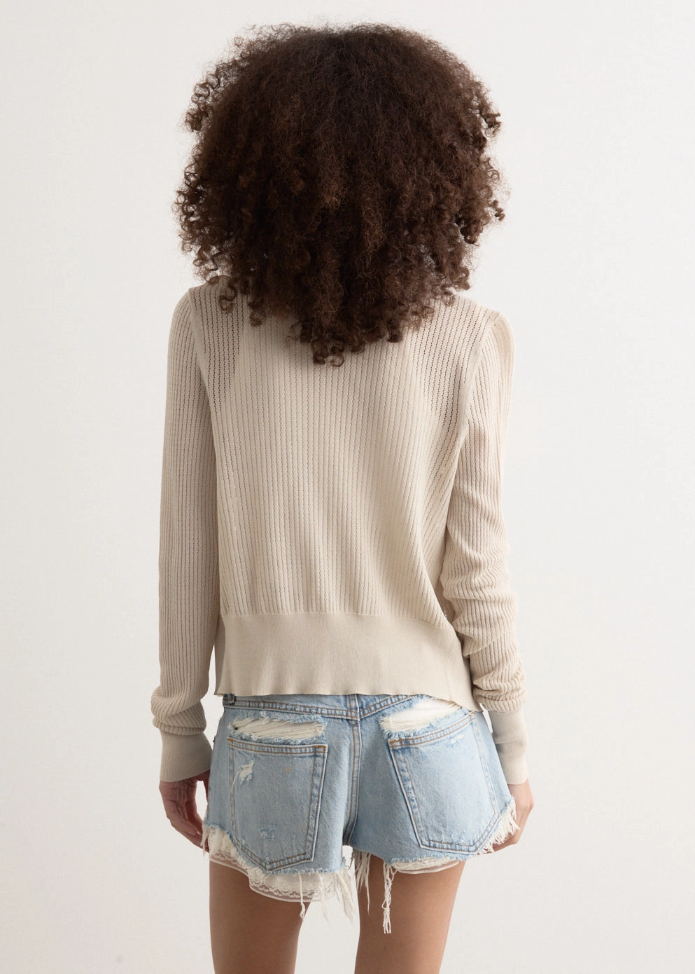 Molly Cardigan Reinforced Neckline