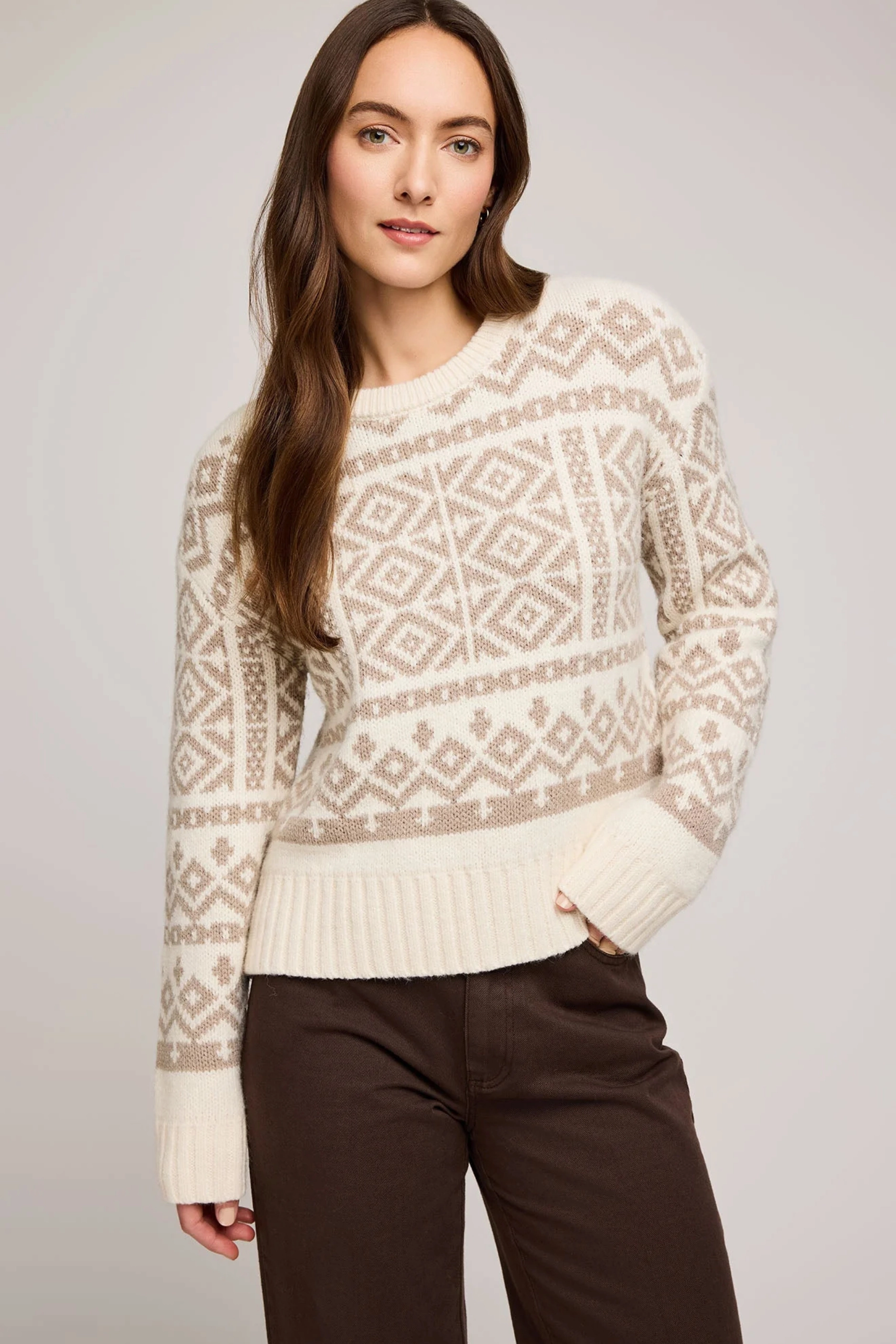 Cypress Pullover Sweater Versatile Outfit Ribbed Hem