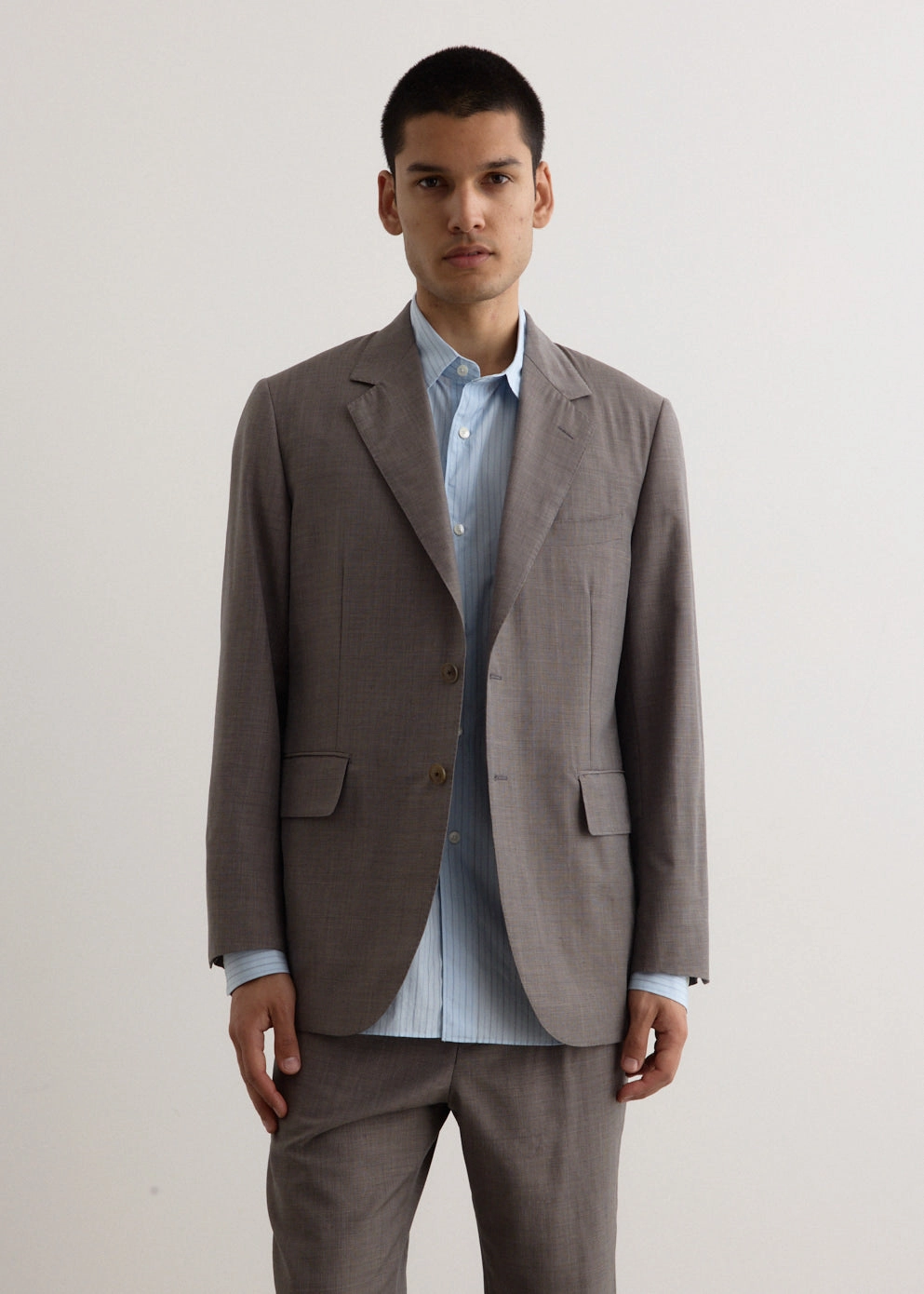 Weather Ready Ergonomic Silhouette Tropical Wool Kid Mohair Jacket