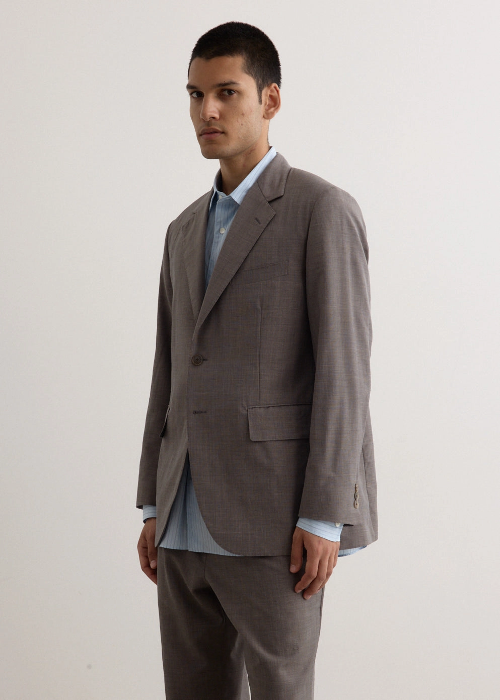 Water Based Coating Tropical Wool Kid Mohair Jacket