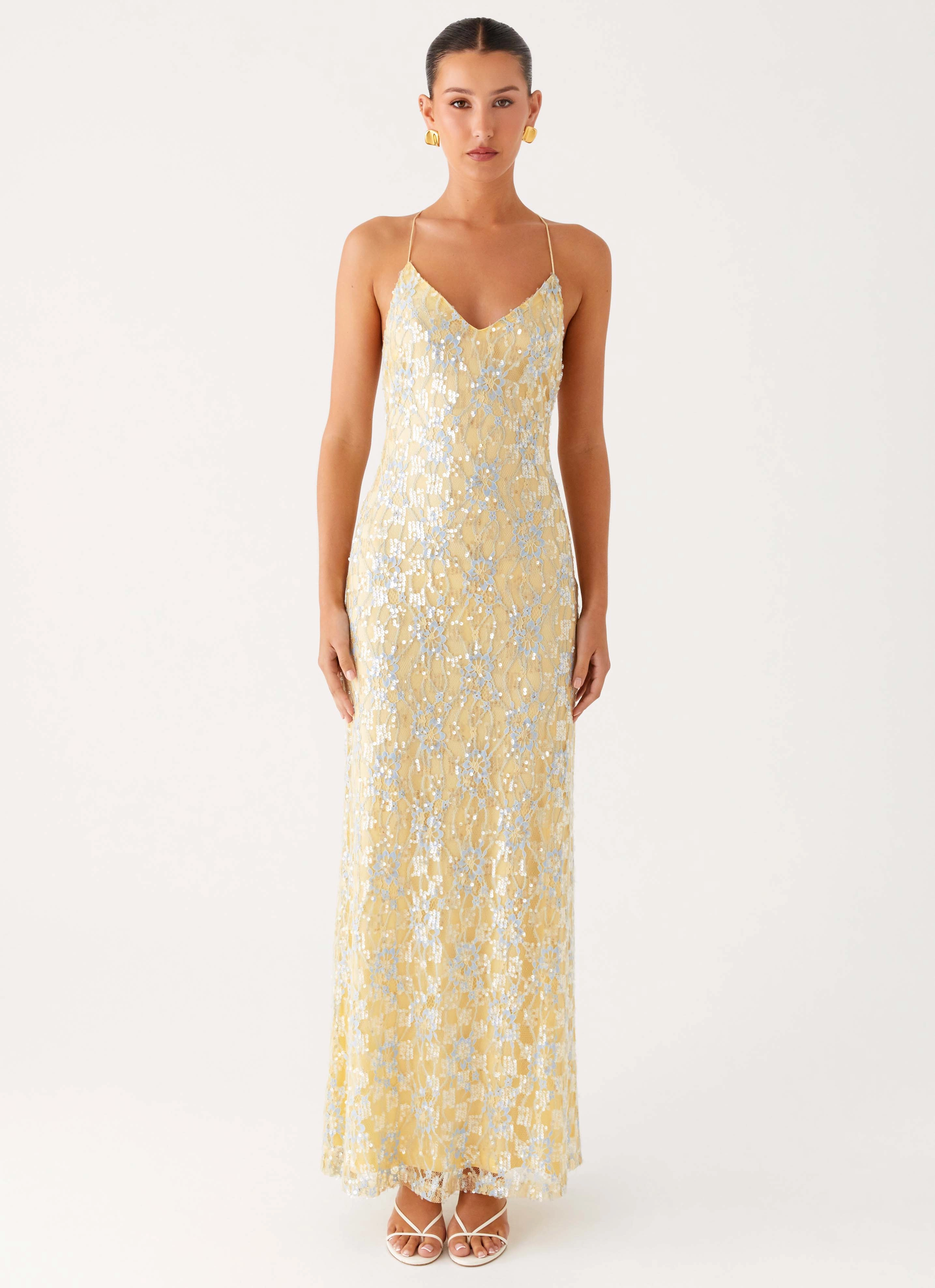 Truly Mine Maxi Dress - Yellow Simple Spirit Delicate Touch