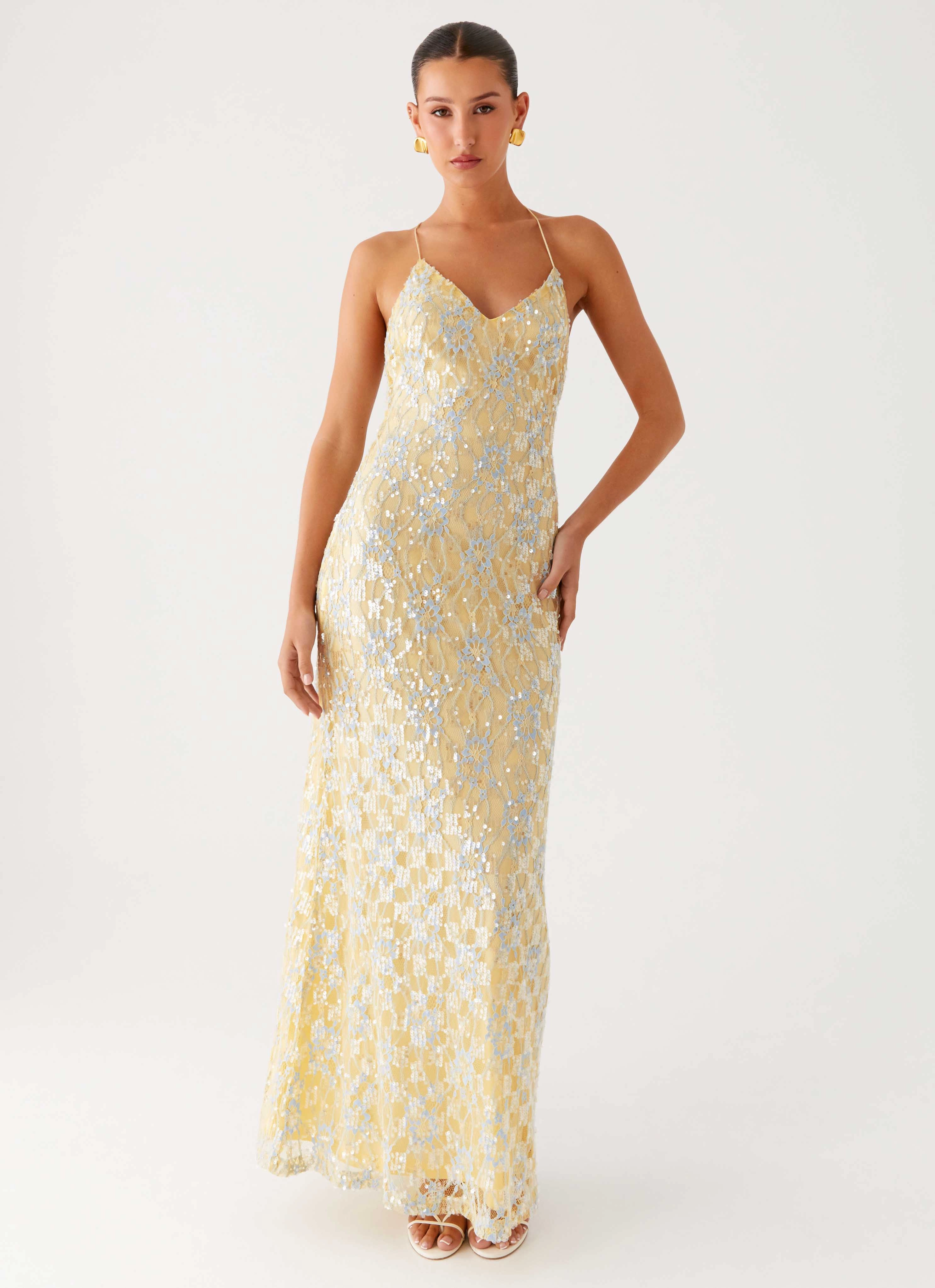 Timeless Style Wear Blush Glow Truly Mine Maxi Dress - Yellow