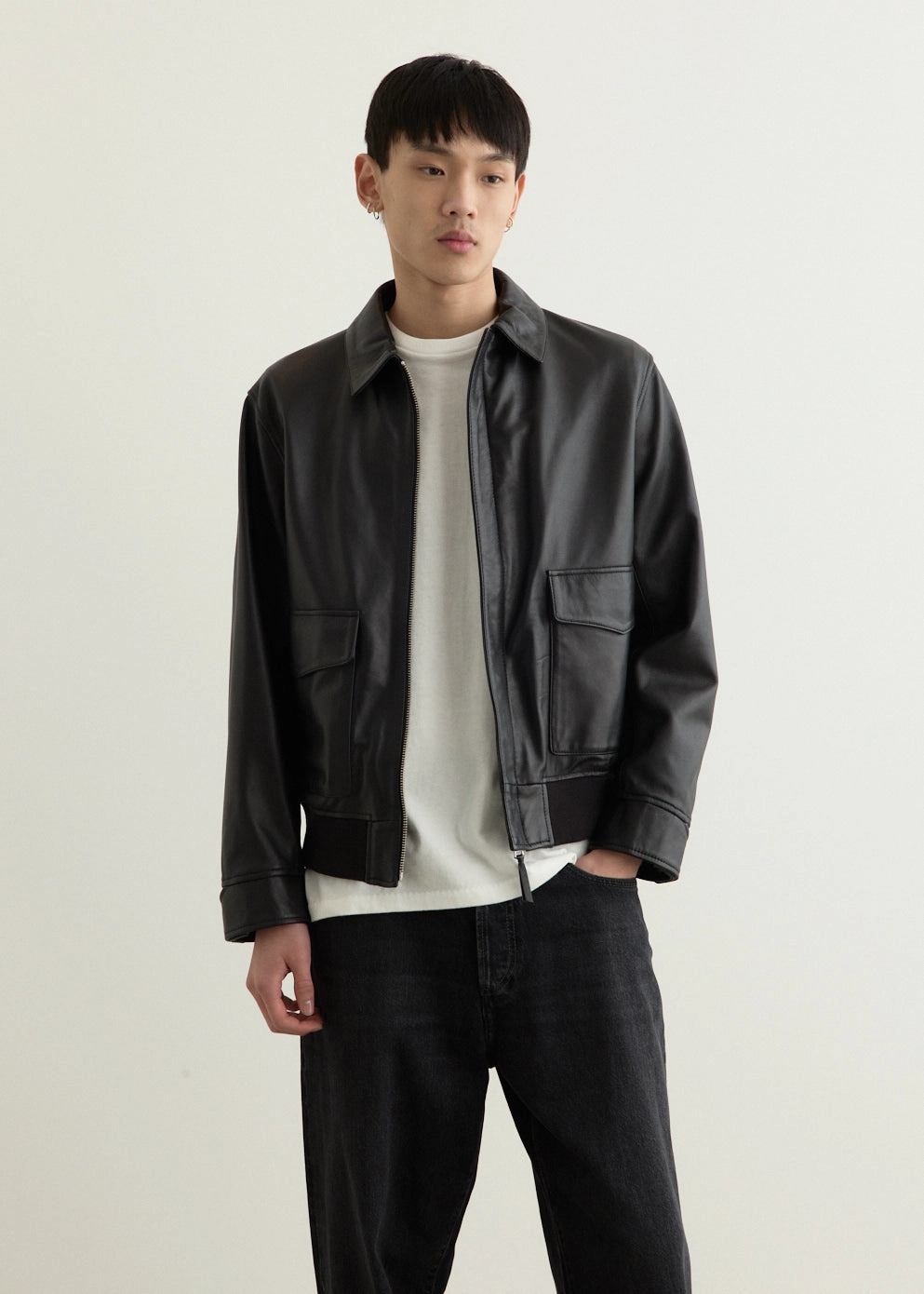 Simple Comfort Relaxed City Style Tunstall Vintage Leather Jacket