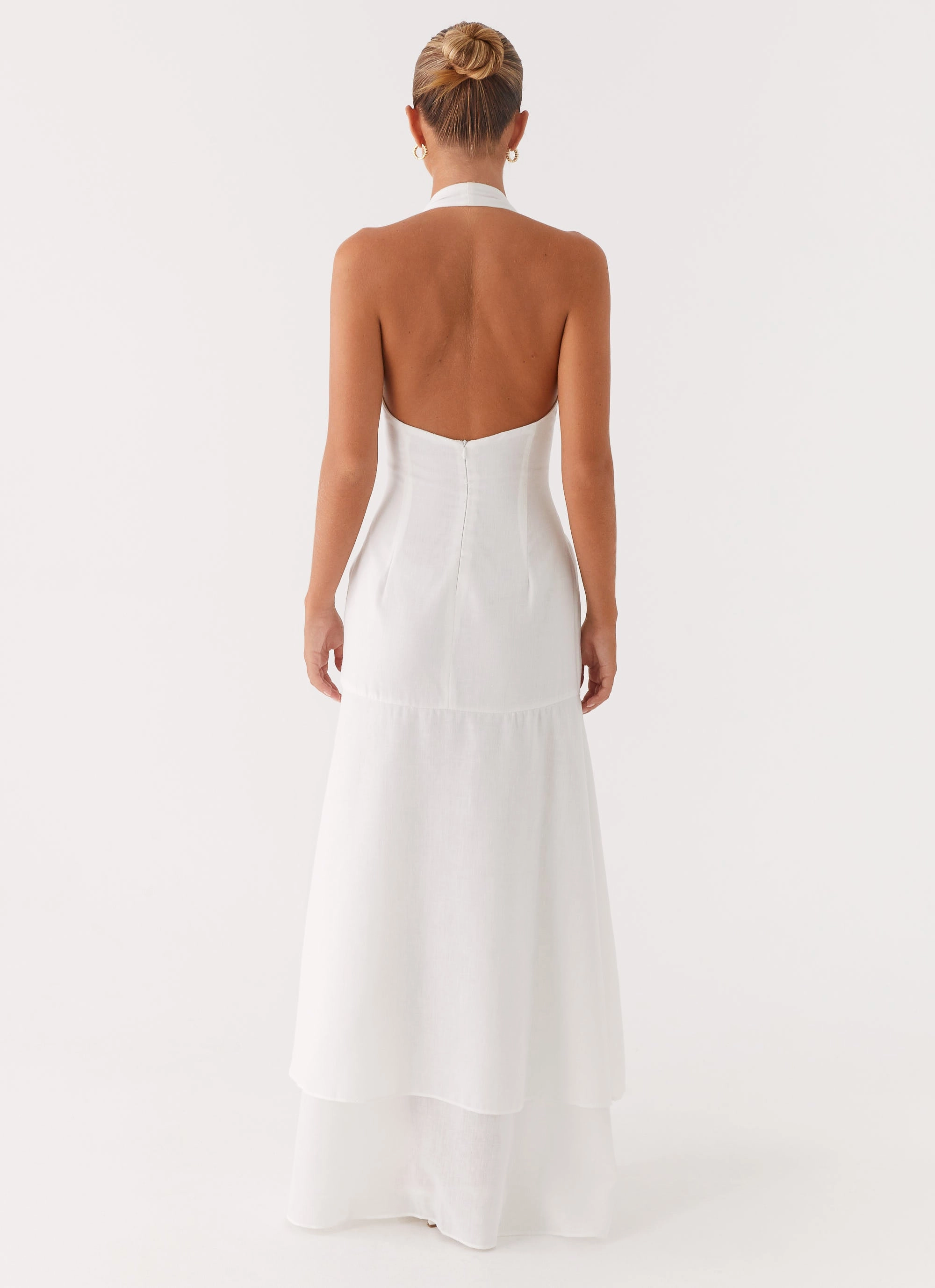 Theater-Night Turu Maxi Dress - White