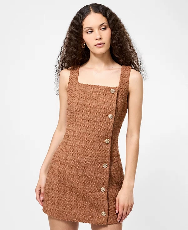 TWEED SQUARE NECK MINI Cozy Layer