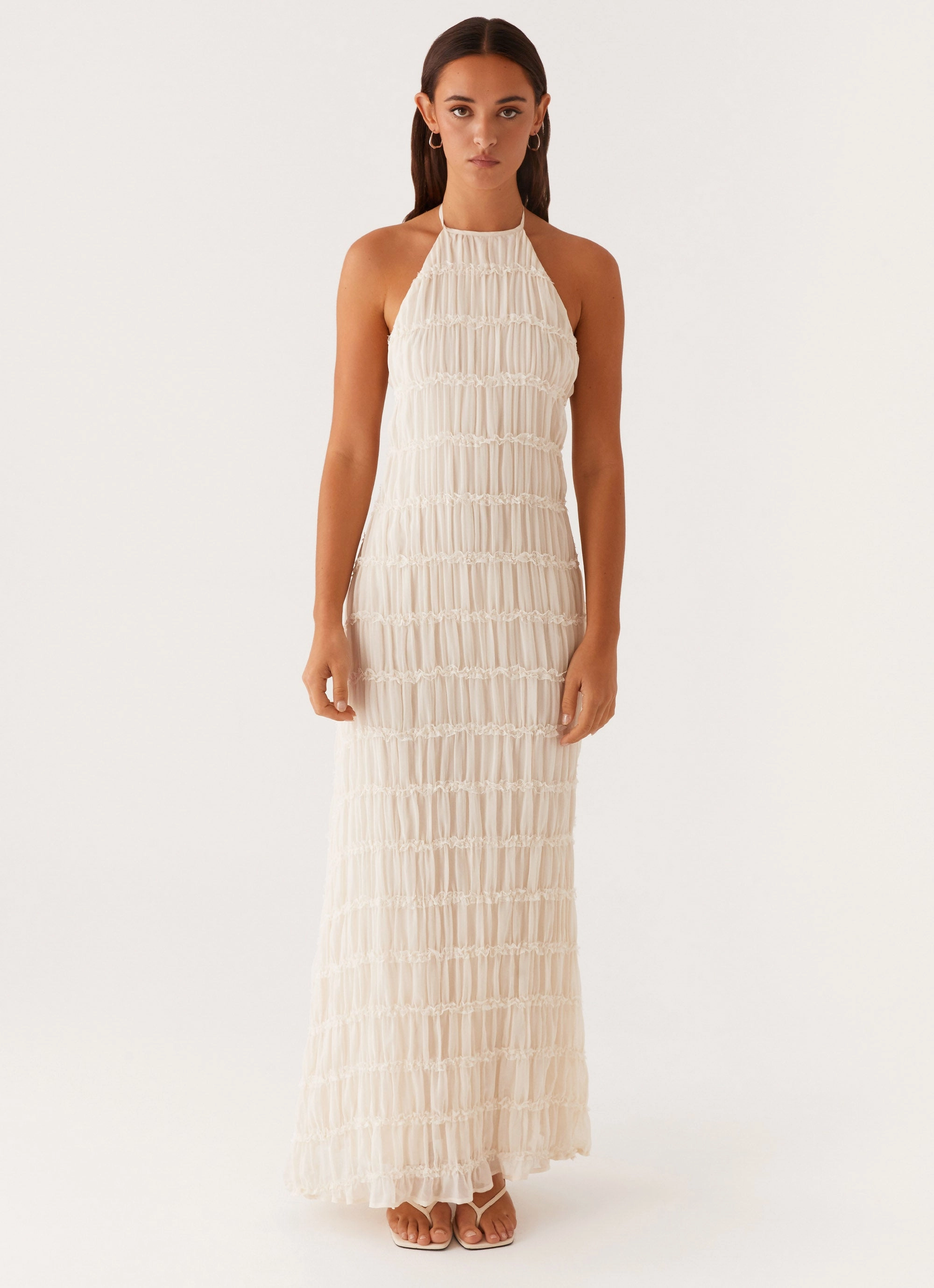 Fresh Combo Aullie Maxi Dress - Ivory
