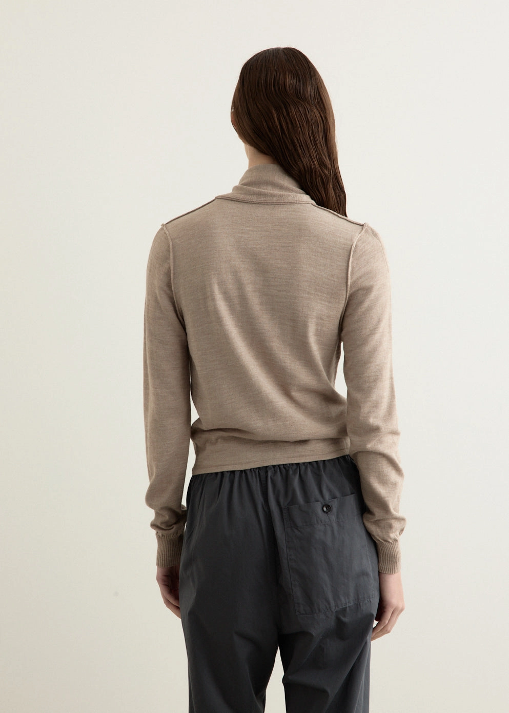 Twisted Cardigan With Scarf Anti Slip Cuffs Anti Pilling Textile