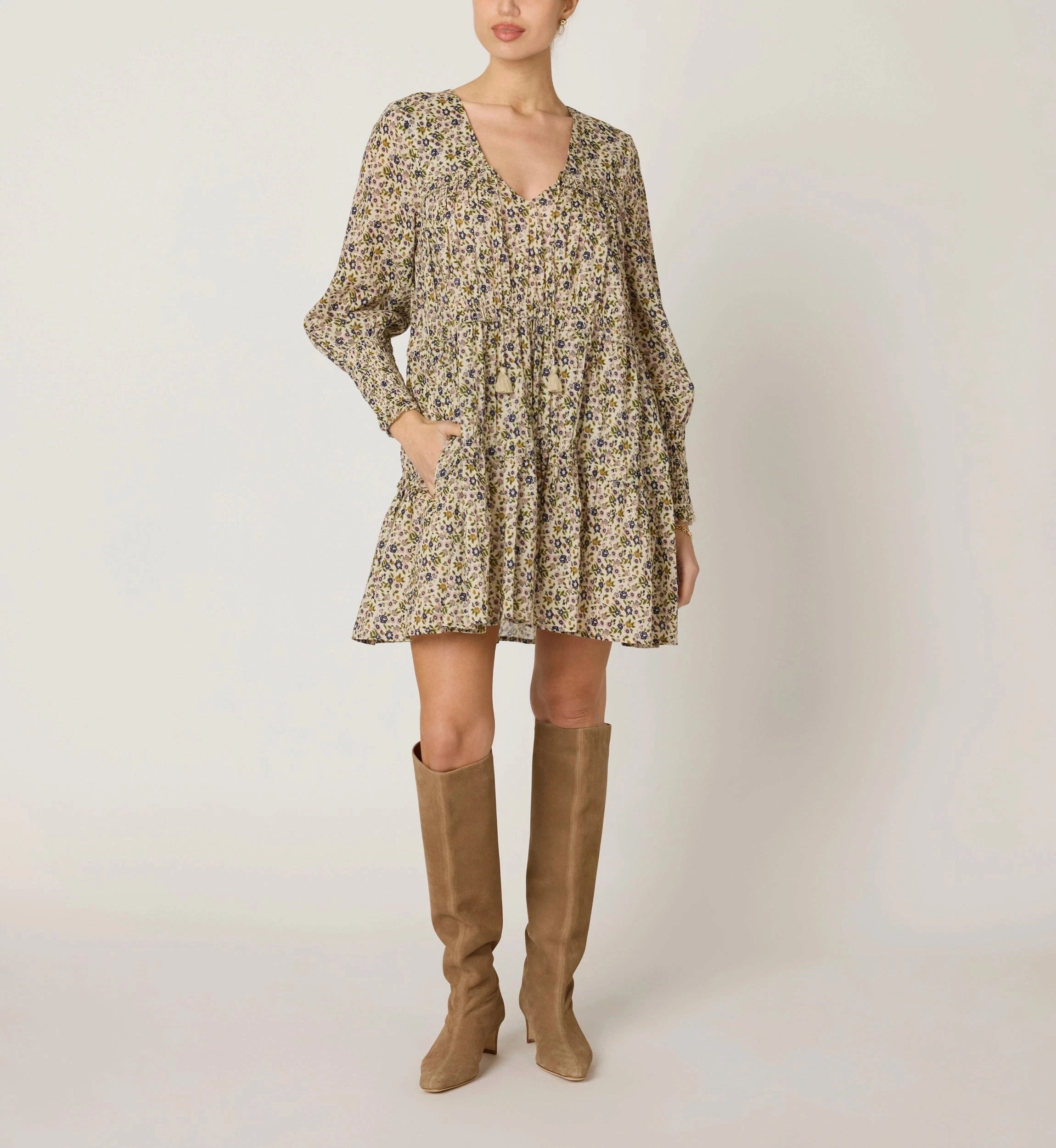 Raquel Mini Dress | Eloisa Floral Matte Look