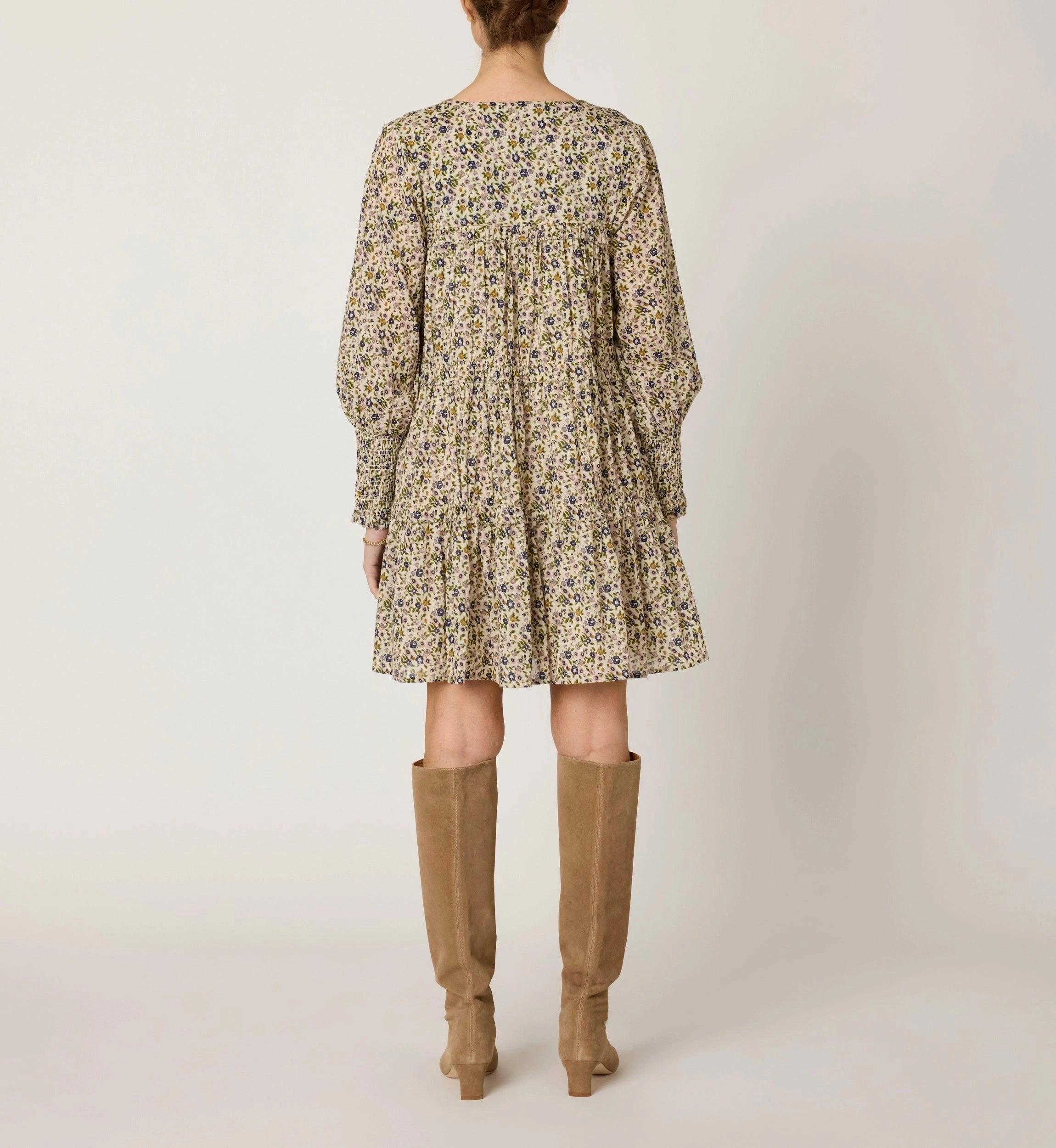 Raquel Mini Dress | Eloisa Floral All Layer Refined Stitch