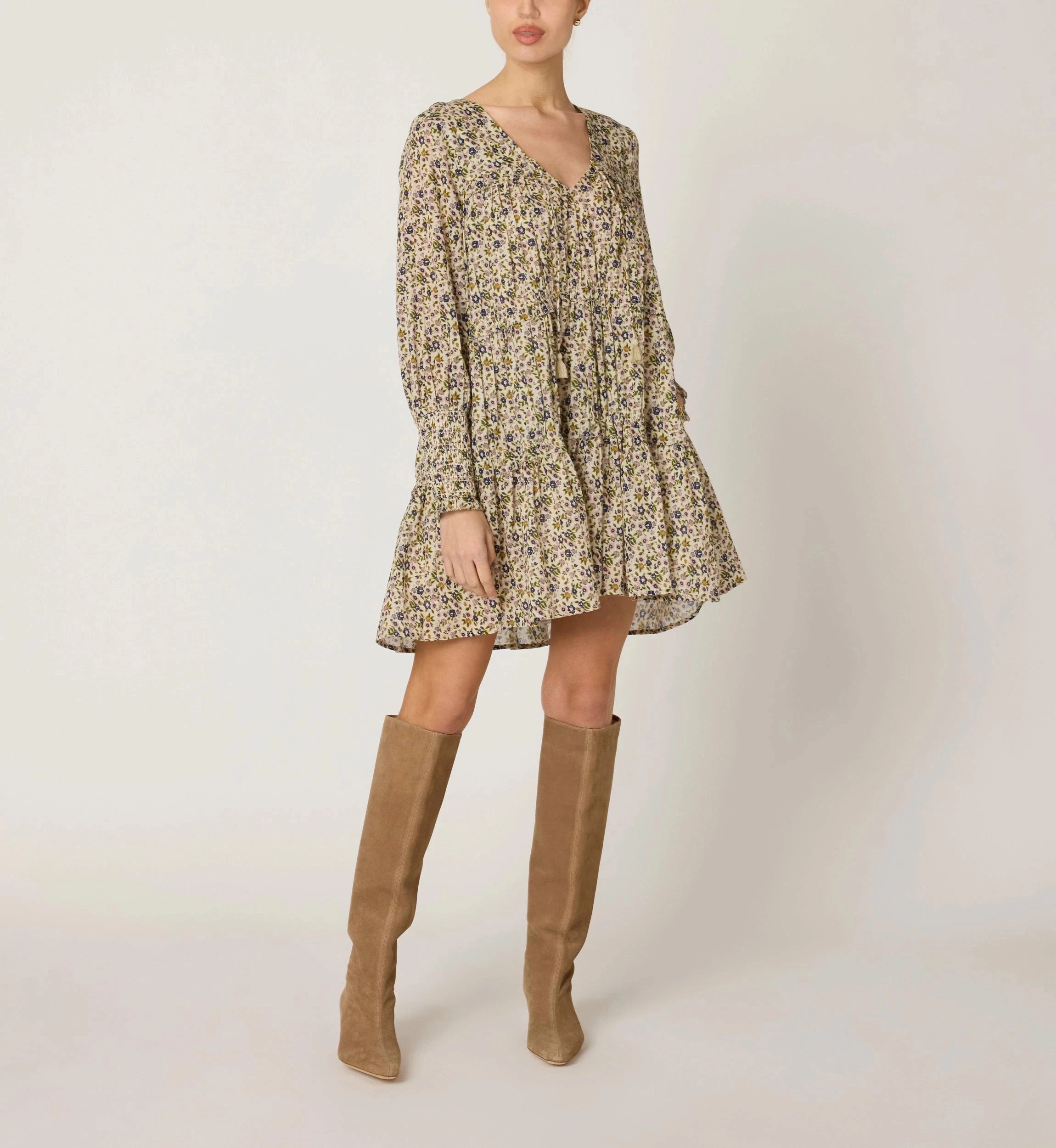 Lightweight and Breezy Raquel Mini Dress | Eloisa Floral