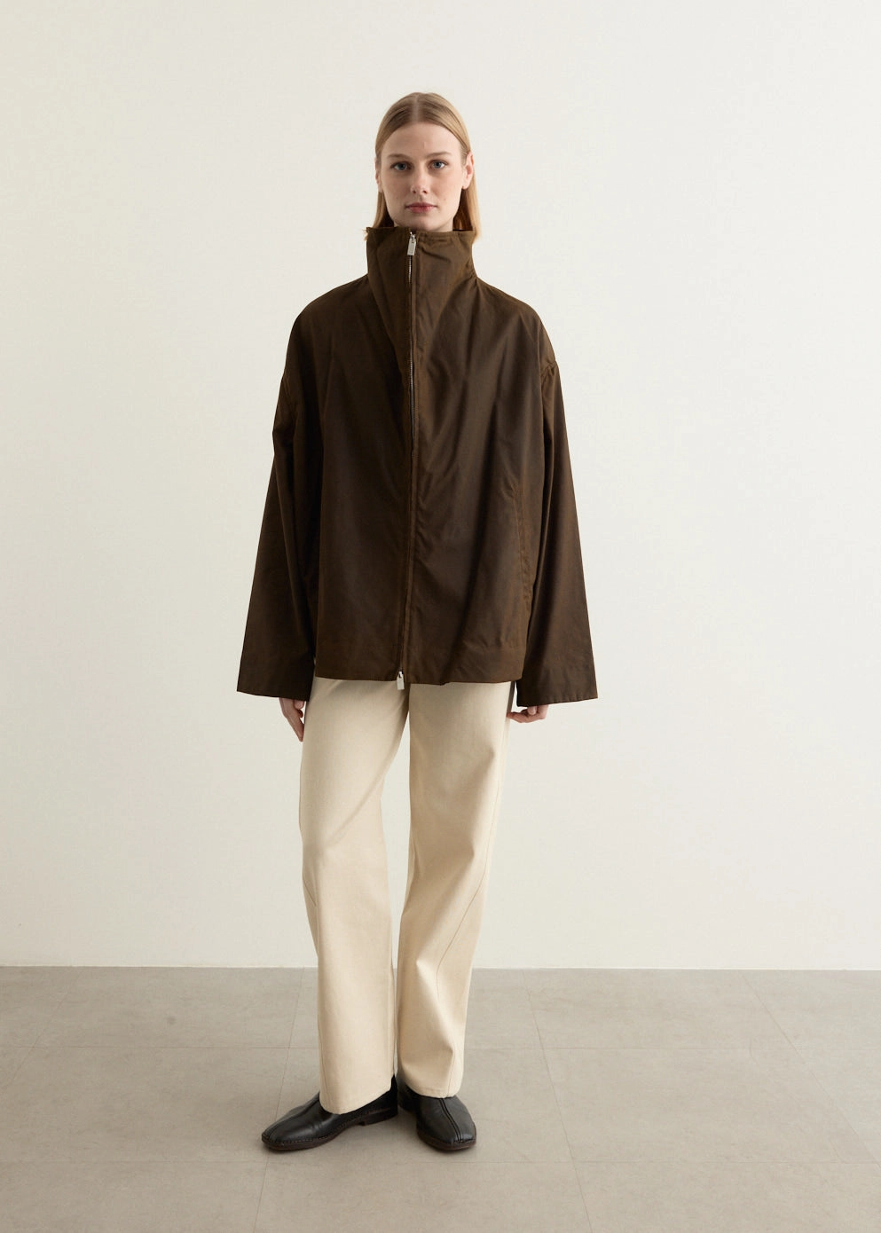 Zipped Funnel Jacket OdorControl Treatment