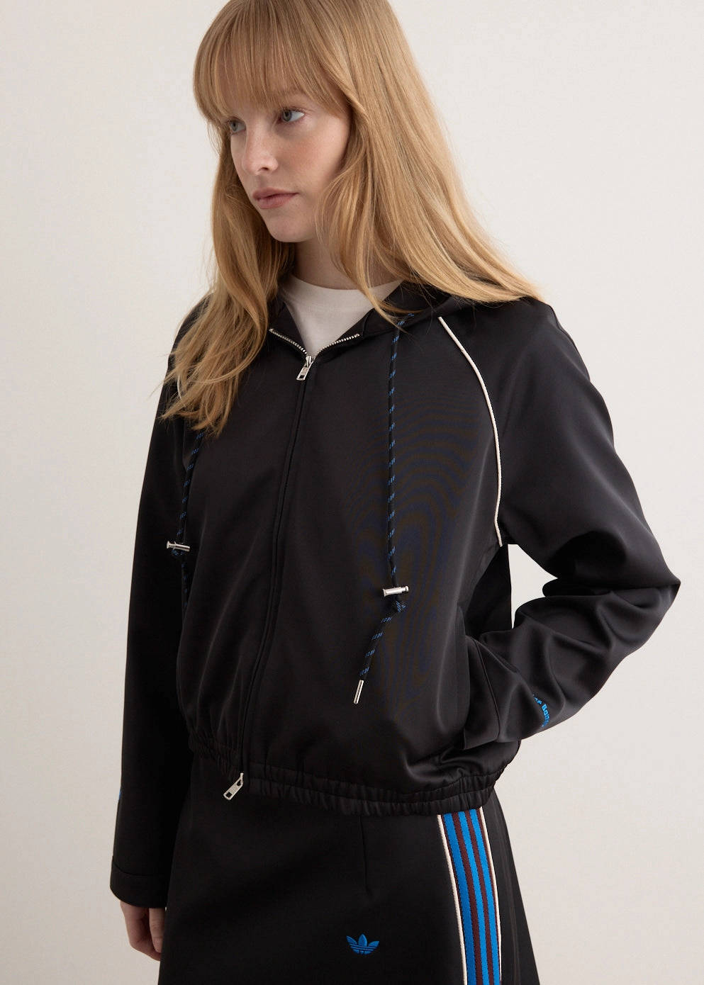 Smart Design x Wales Bonner Satin Hood Track Top