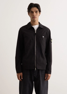 Organic Cotton Ripstop Overshirt Erasable Stains Treatment Magnetic Closure System