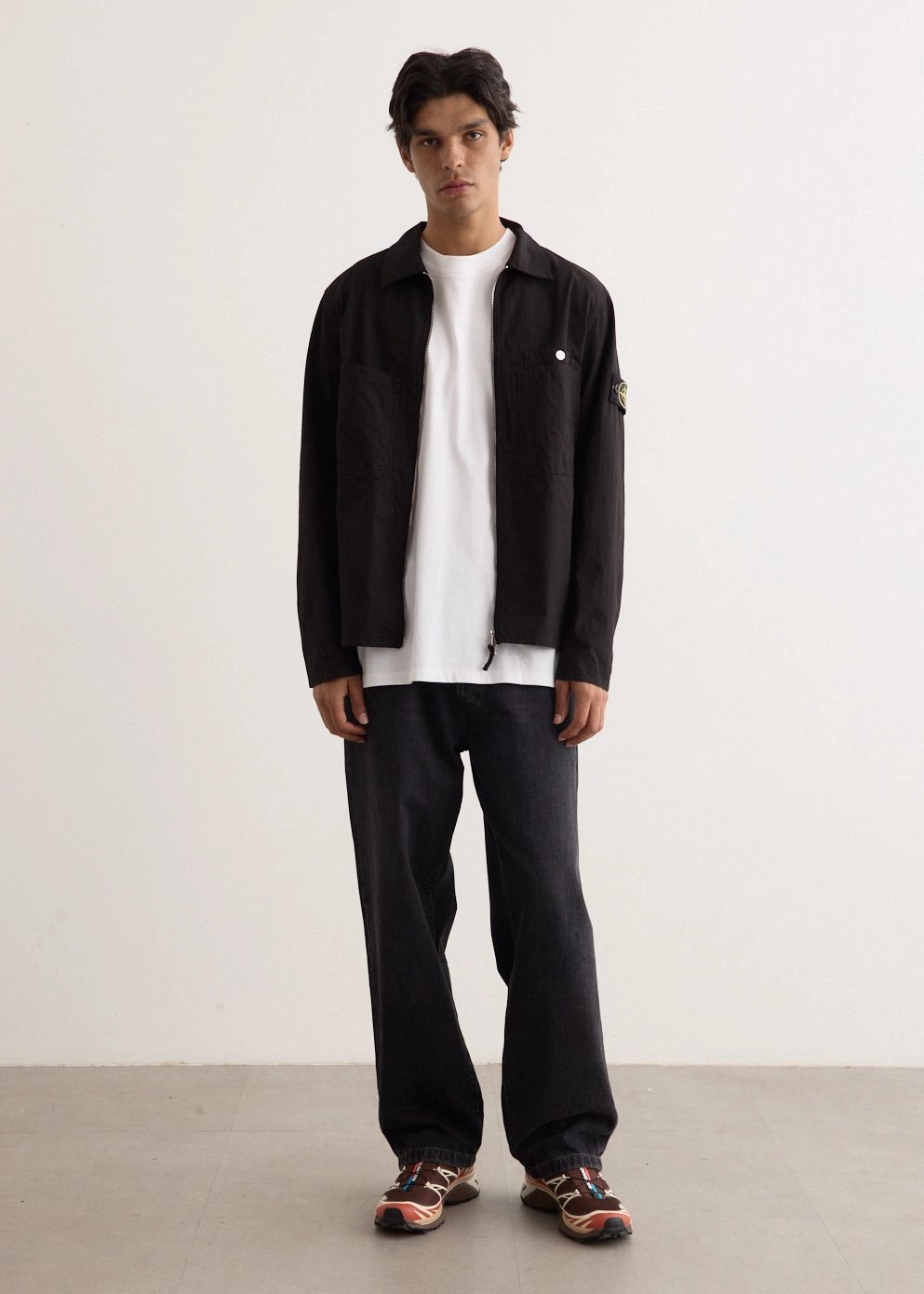 Layering Compatible Cut Quilted Interior Organic Cotton Ripstop Overshirt