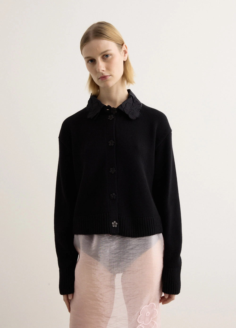 Street Warmth Gentle Stretch Waistband Bibi Cardigan