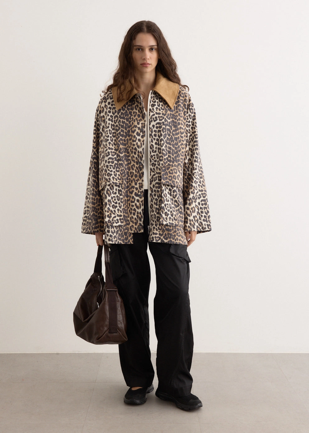 FadeResistant Print Eco Friendly Dyed Fabric Printed Canvas Midi Jacket