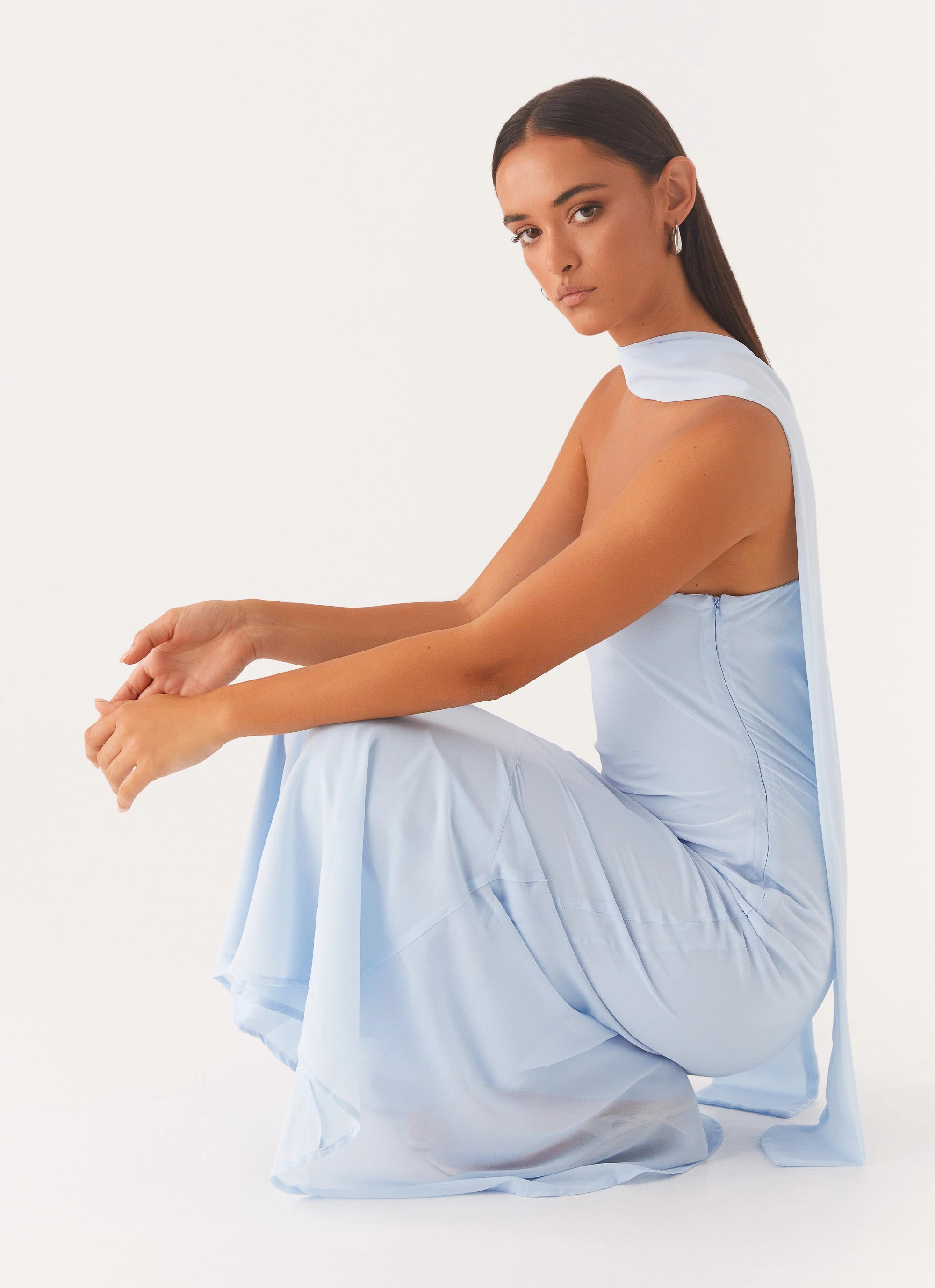 Under The Pagoda Maxi Dress - Blue Layer Light Relaxed-fit