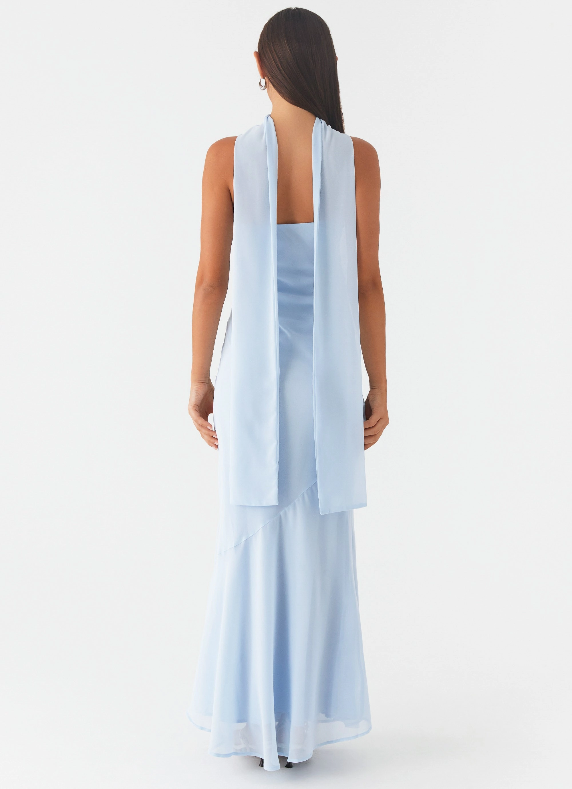 Under The Pagoda Maxi Dress - Blue Work Fit