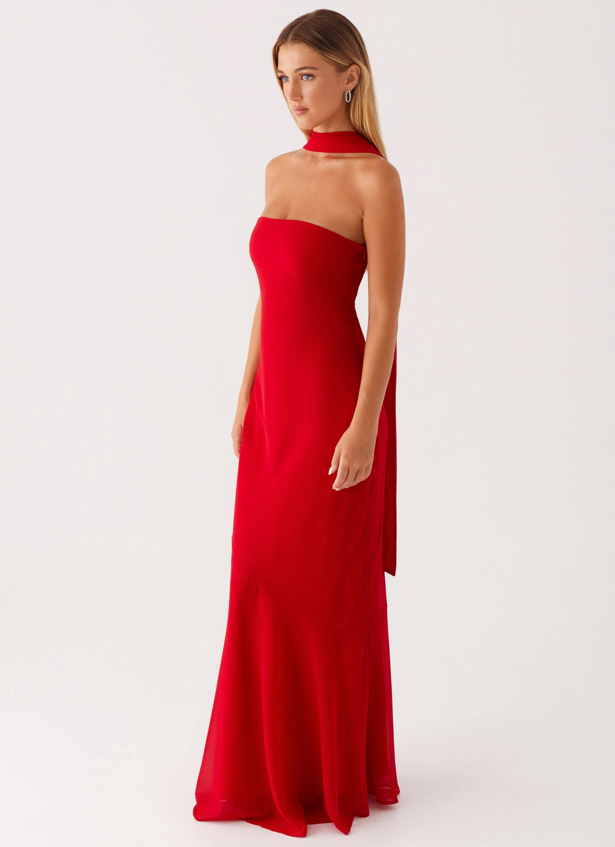 Under The Pagoda Maxi Dress - Red Fresh Energy
