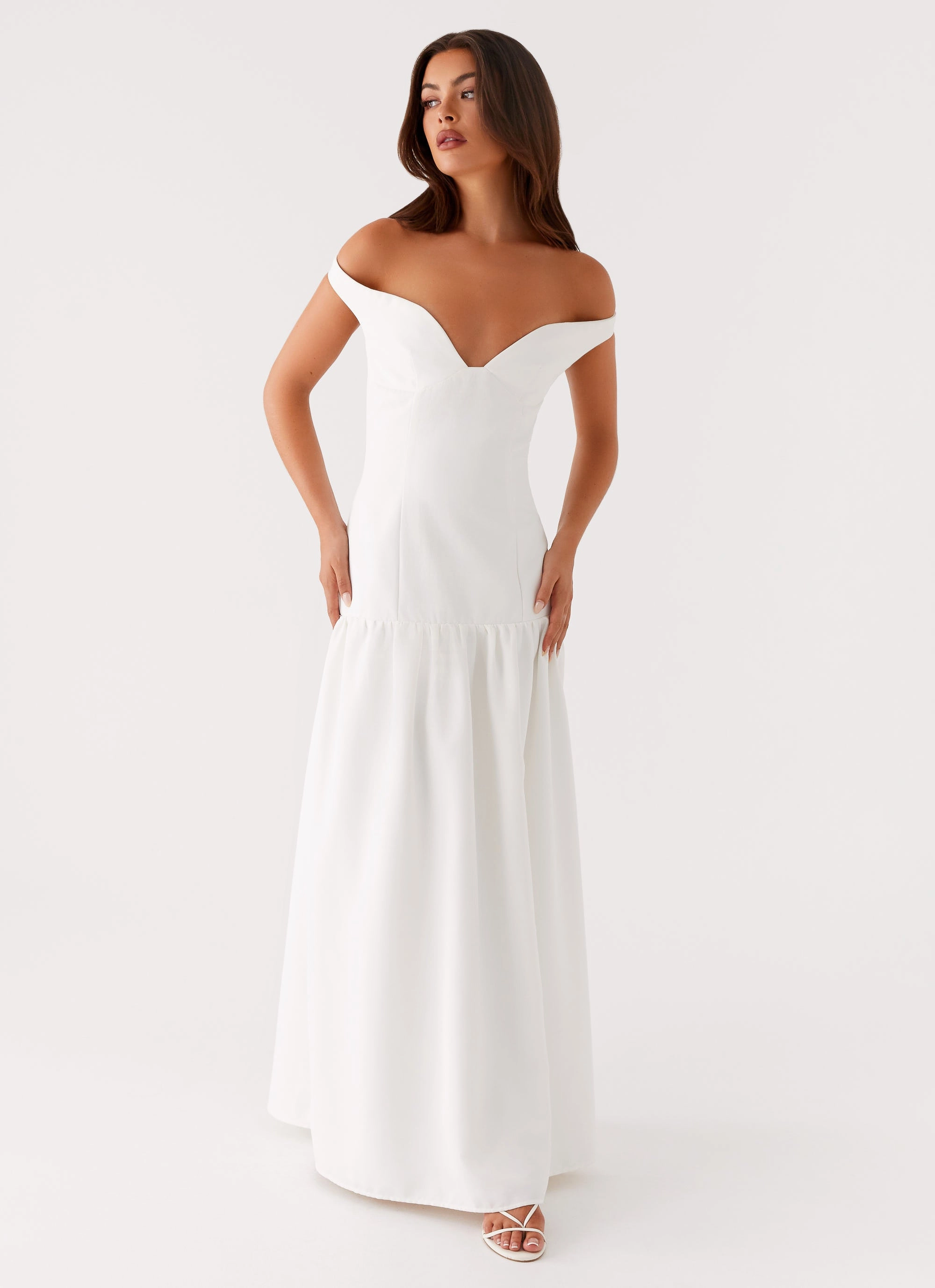 Basel Maxi Dress - White Classic Wardrobe Piece