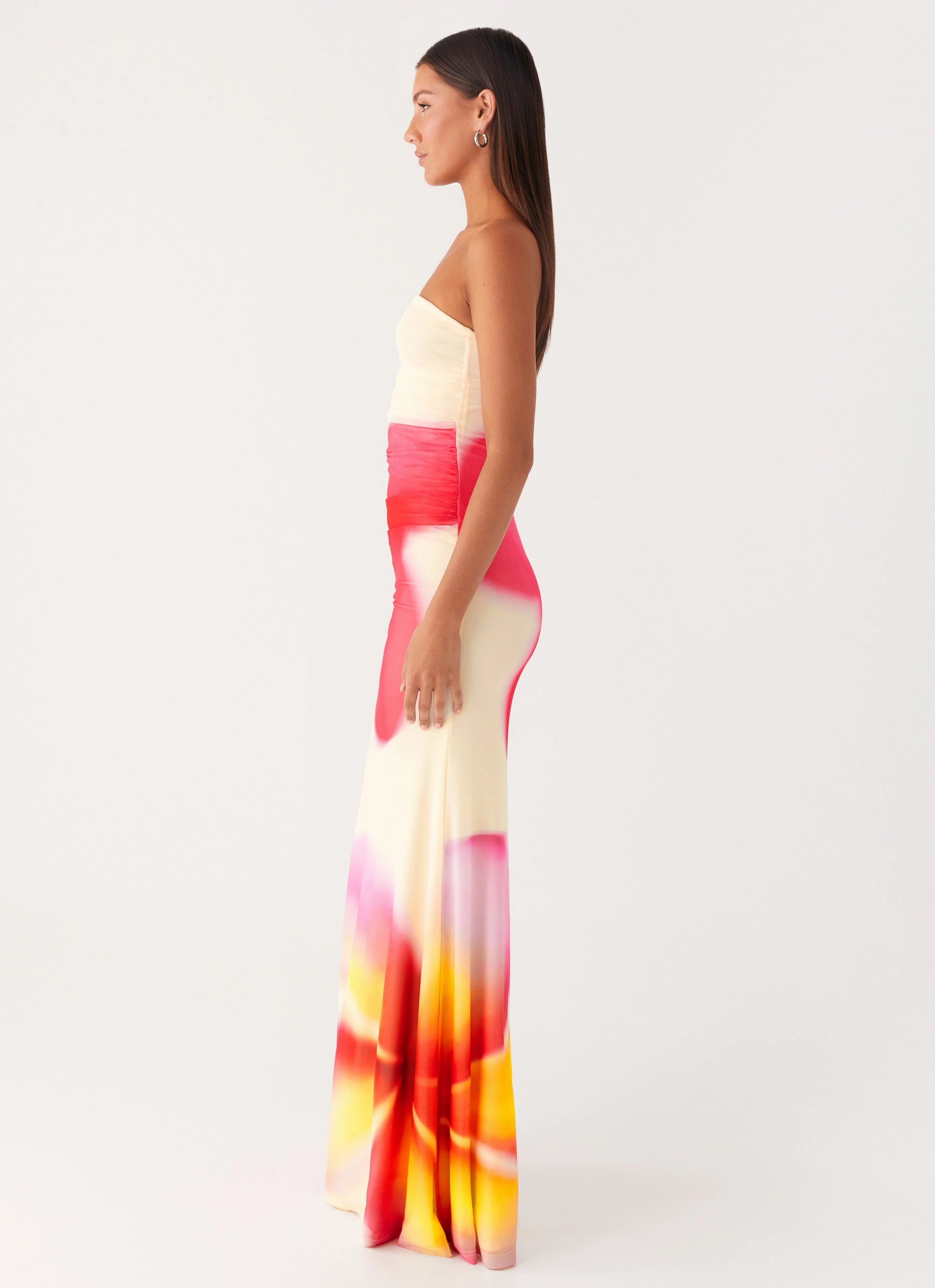 Iroha Strapless Maxi Dress - Frangipani Yellow Effortless Style
