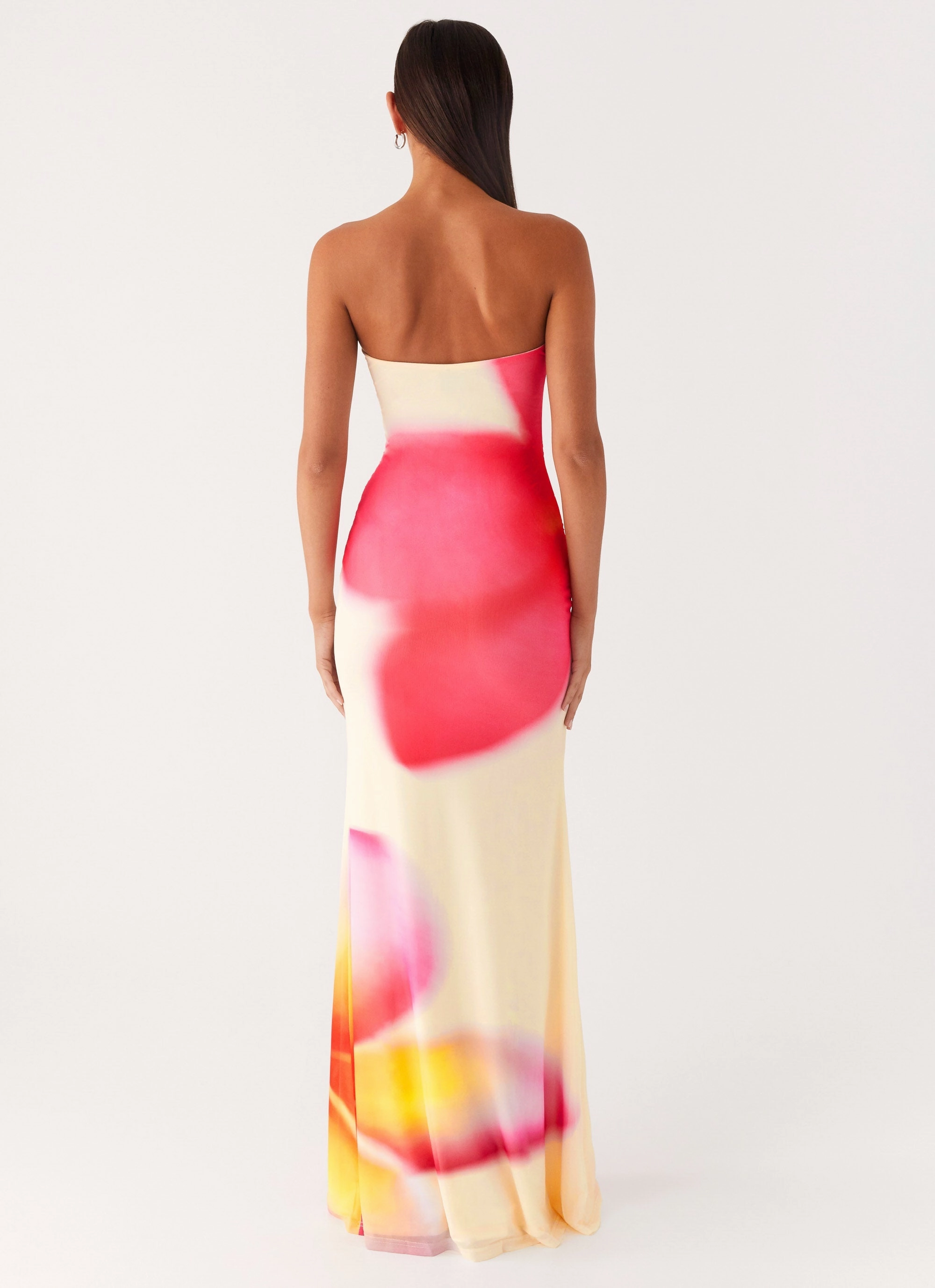 Iroha Strapless Maxi Dress - Frangipani Yellow Stylish Layering