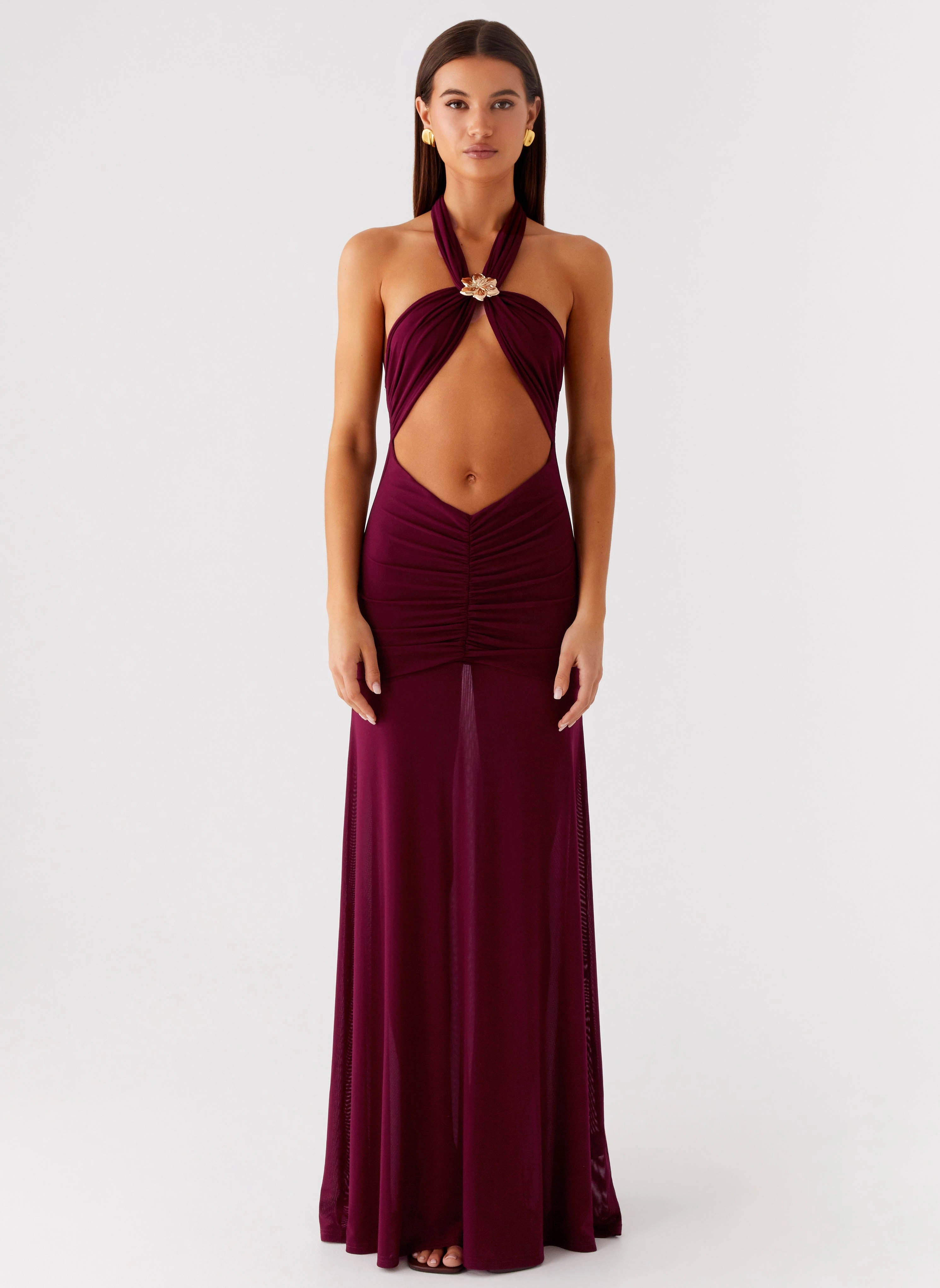 Casual Comfort Wear Elegant formal piece Deltina Maxi Dress - Boysenberry