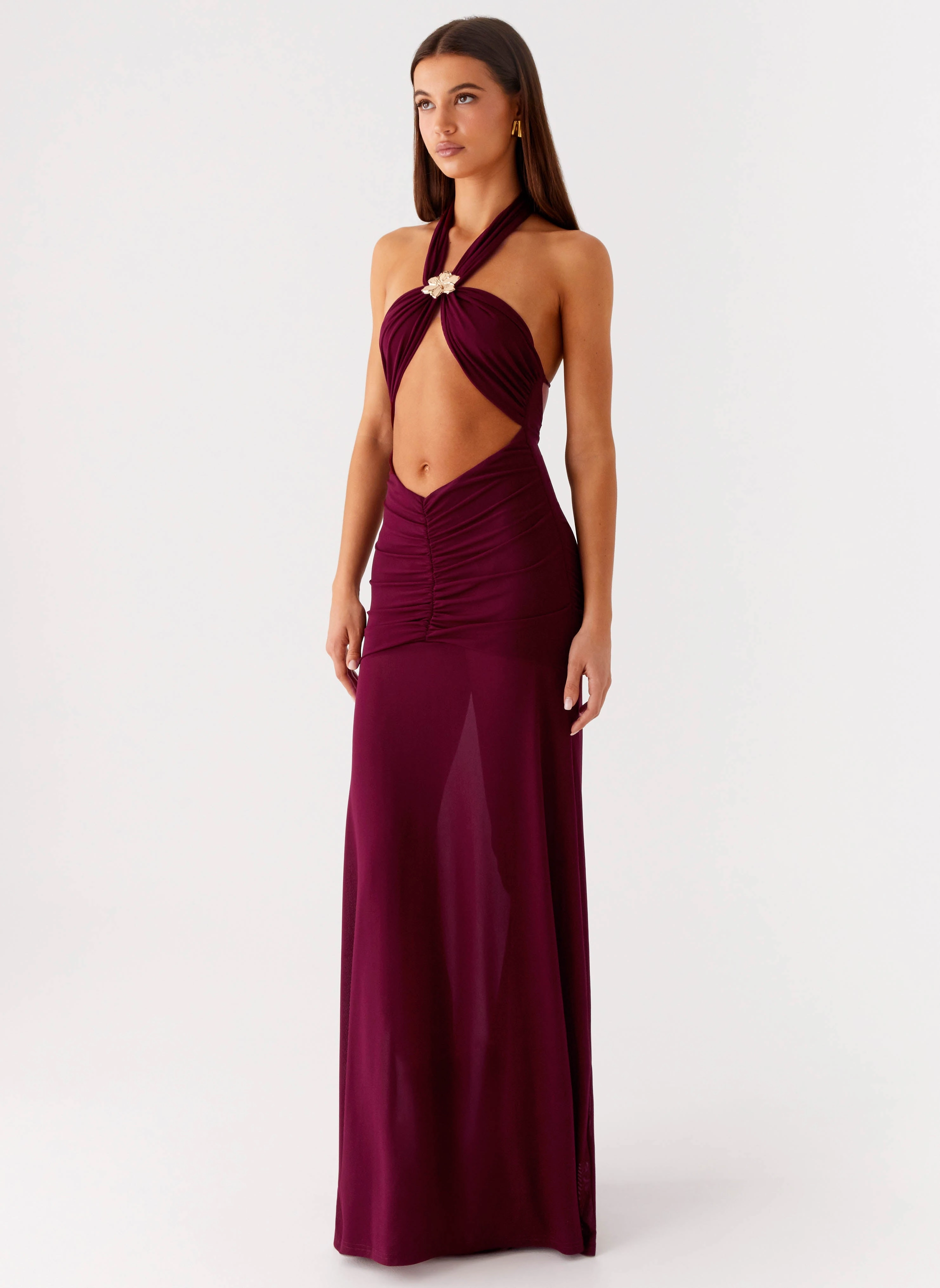 Soft Motion Deltina Maxi Dress - Boysenberry