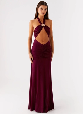 Urban Favorite Deltina Maxi Dress - Boysenberry