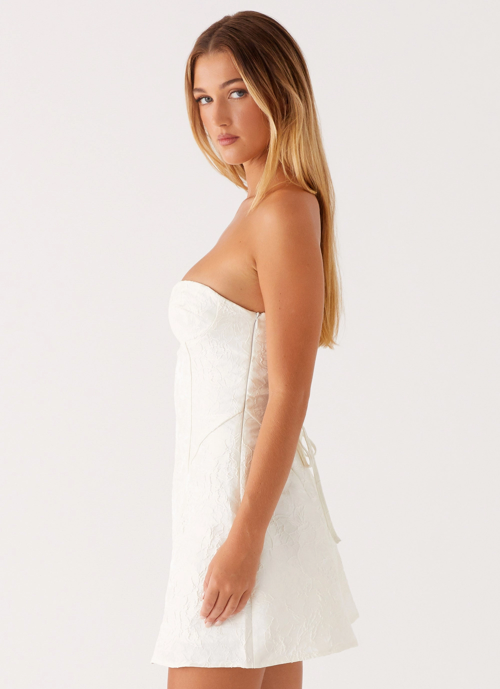 Spring-Season So Stylish Mini Dress - White