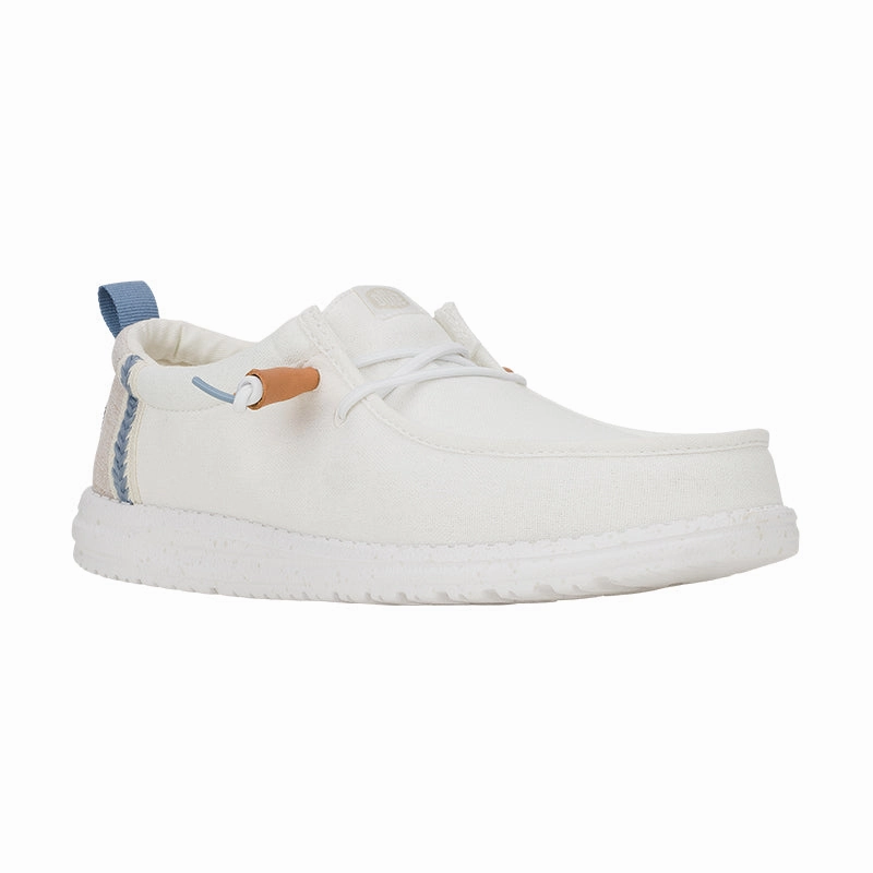 Walk Fit Men's Wally Craft Linen White/Stone Grey