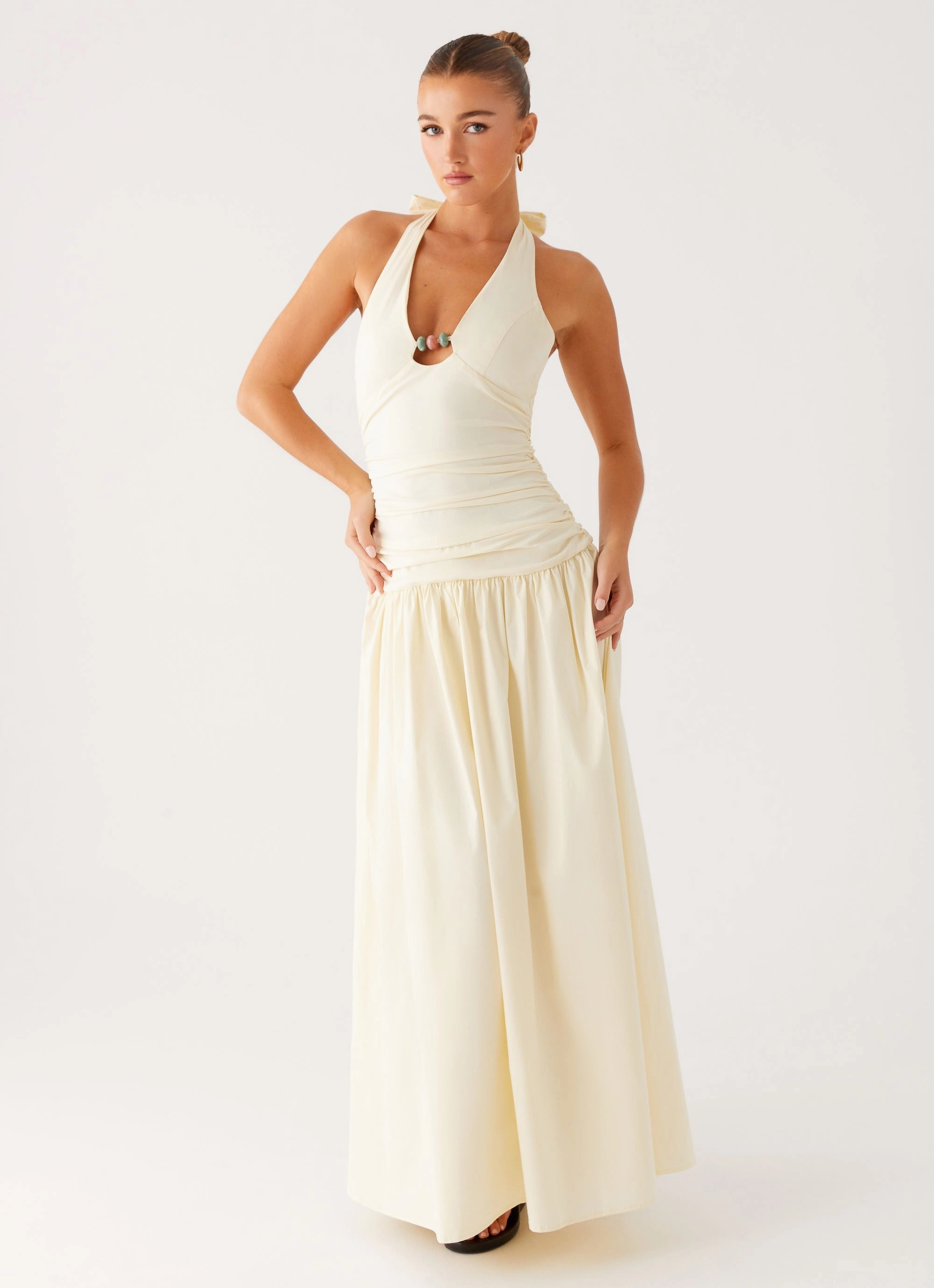 Val Maxi Dress - Lemon All Layer