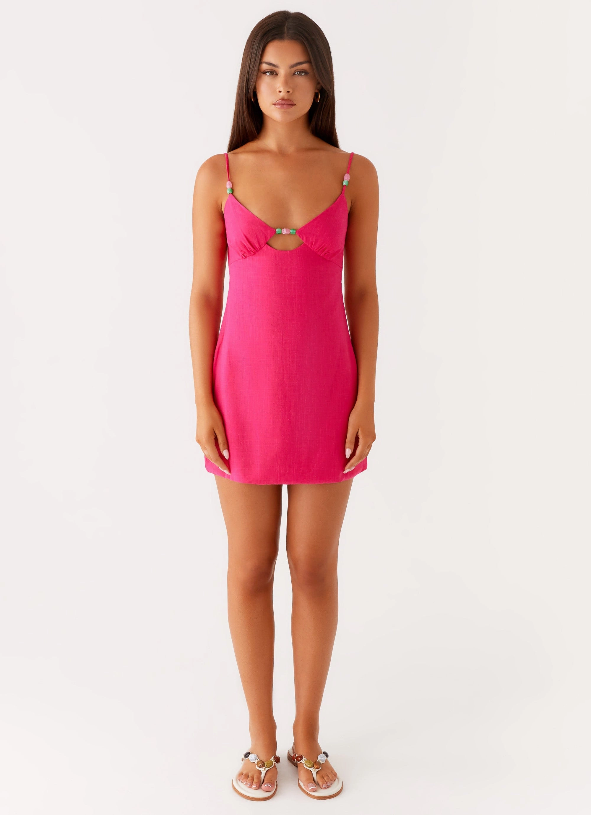 Vander Mini Dress - Fuchsia Relaxed Layers