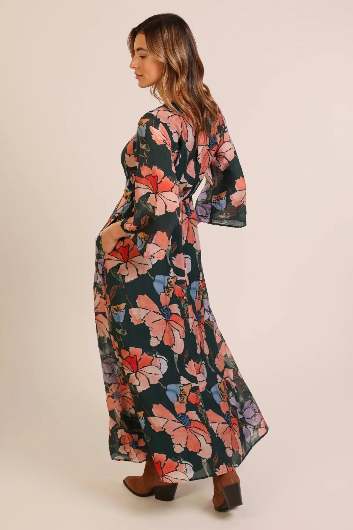 Slow Motion Millie Dress in Green Organic-Fabric NonChafeSeams