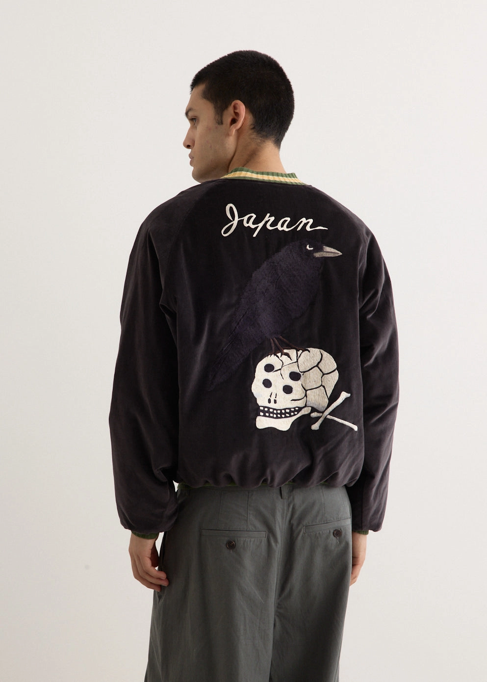 Velveteen Souvenir Jacket (Raven&Skull) FlexibleHoodDesign