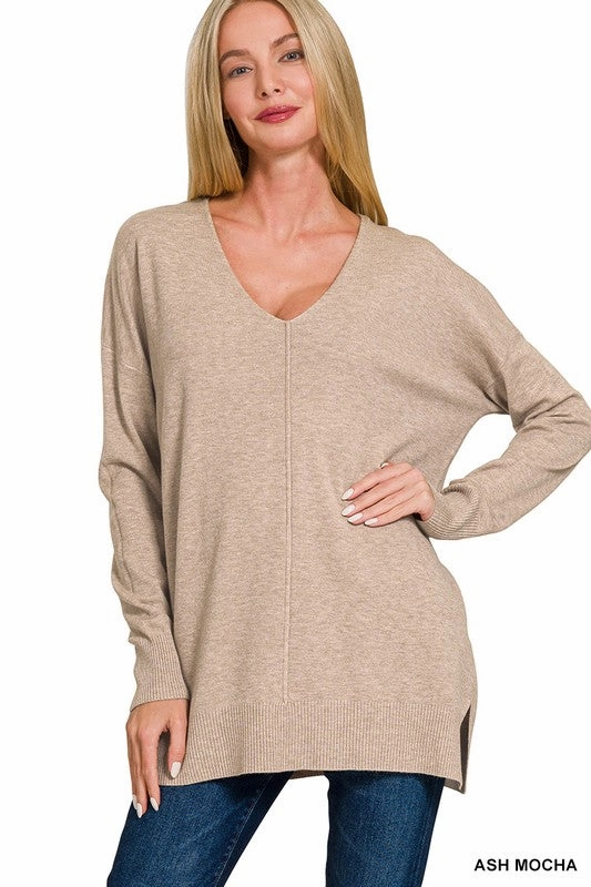 Venelope Viscose Front Seam Sweater S-XL Casual and cool