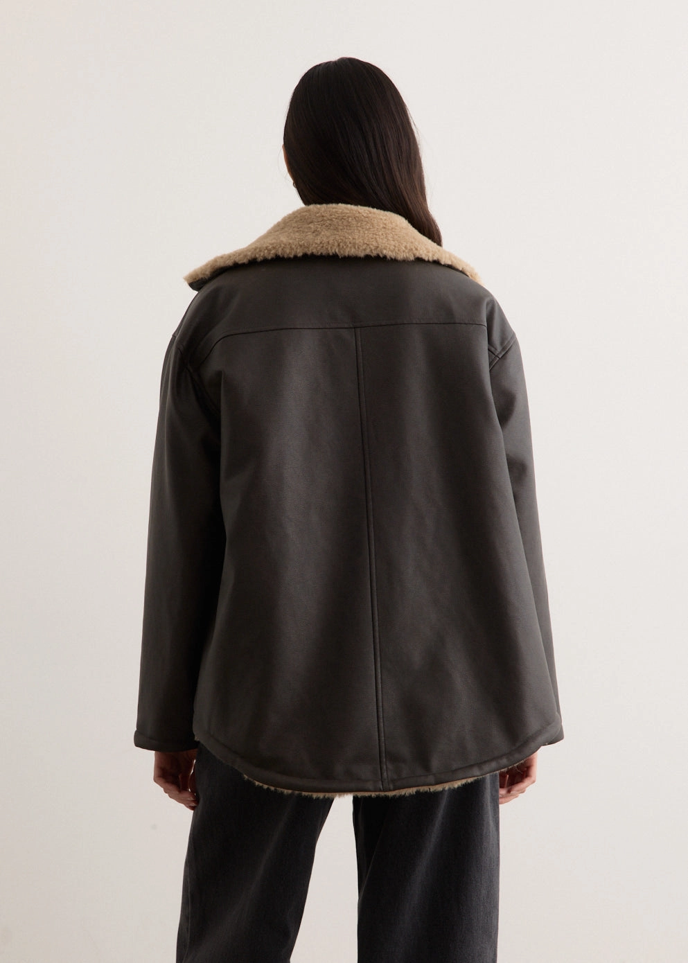 Spirit Faux Shearling Liner Jacket Double Layered