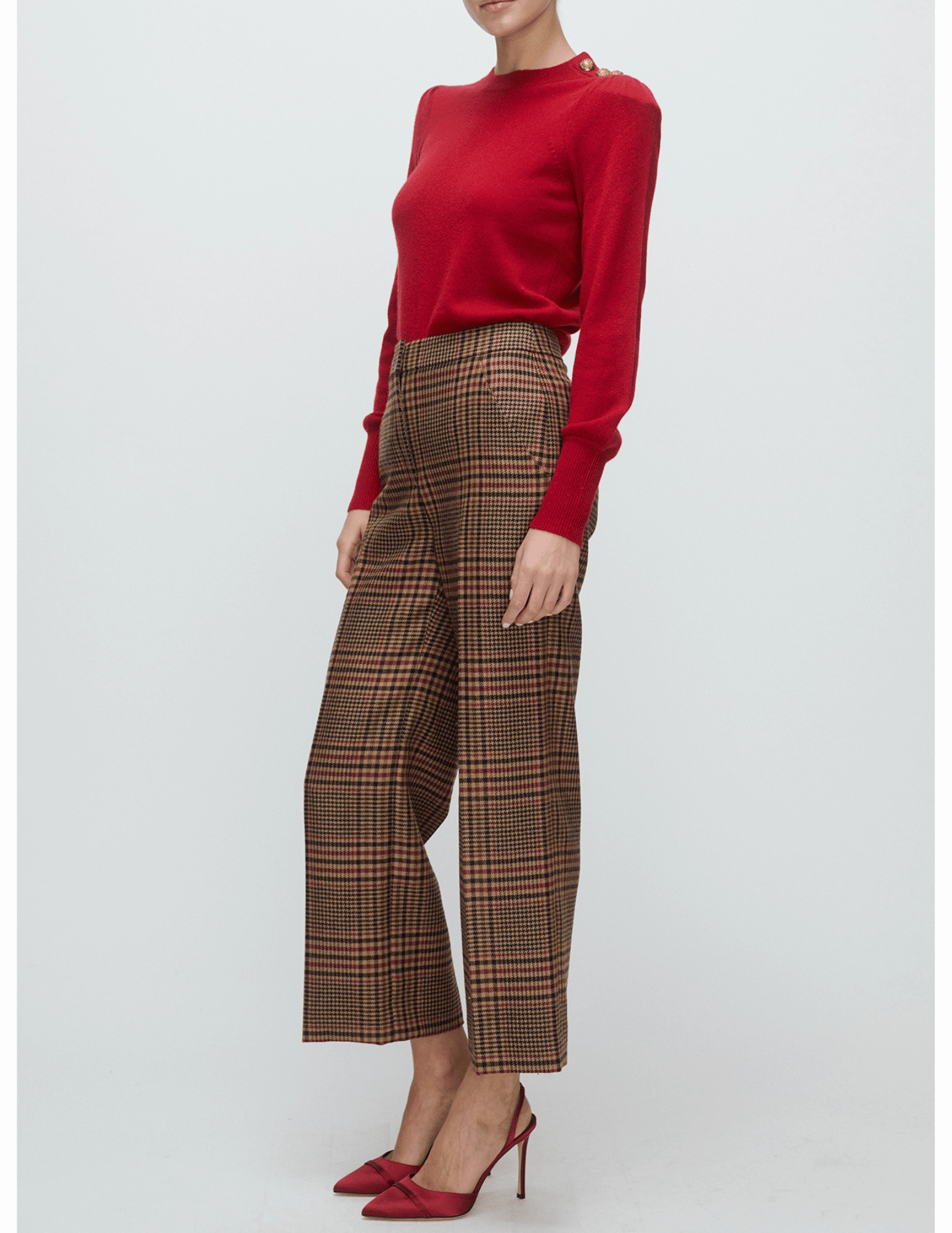 Perfect Layering Veronica Beard Nelia Button Cashmere Pullover