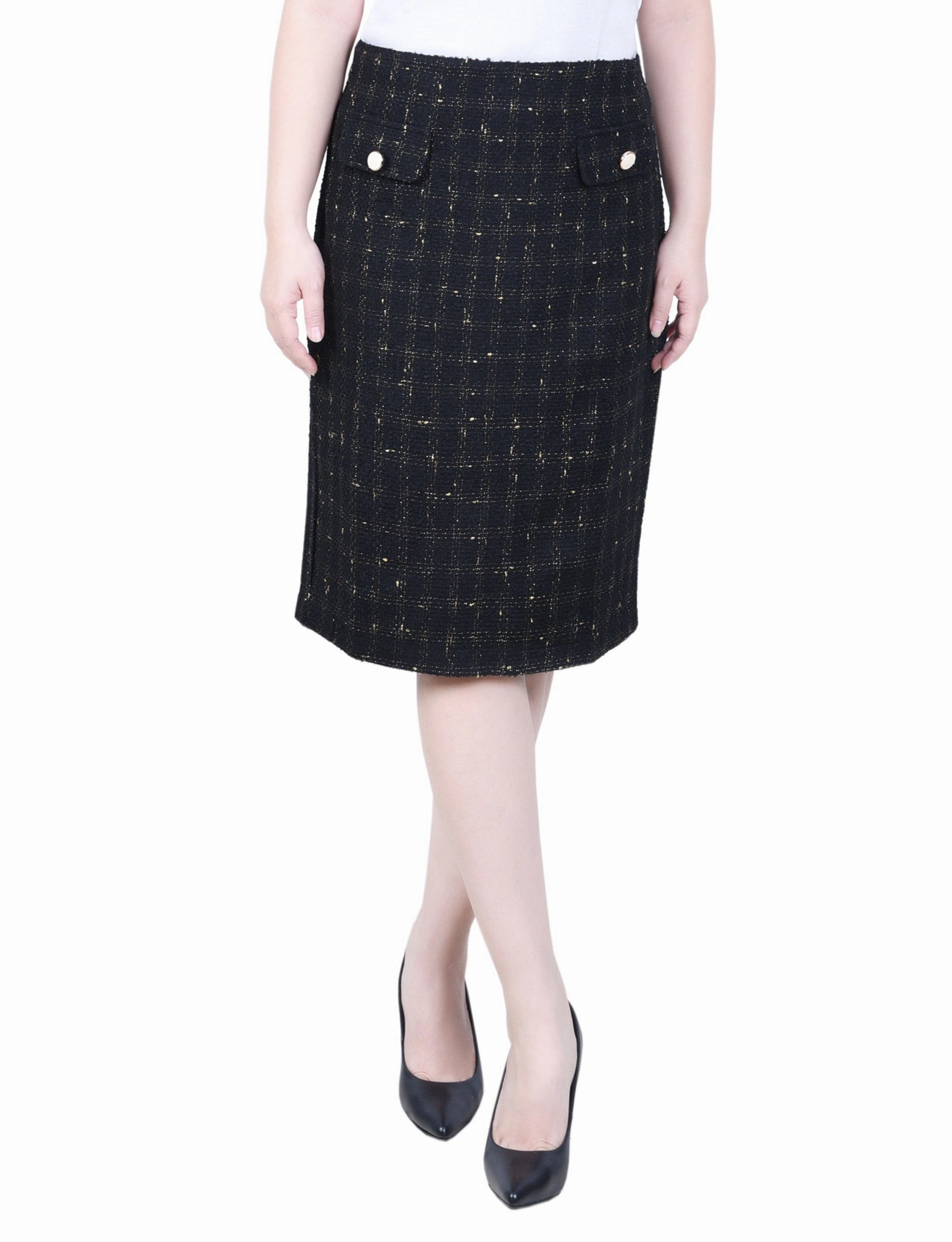 Slim Double Knit Skirt Occasion Wear Unlined Look