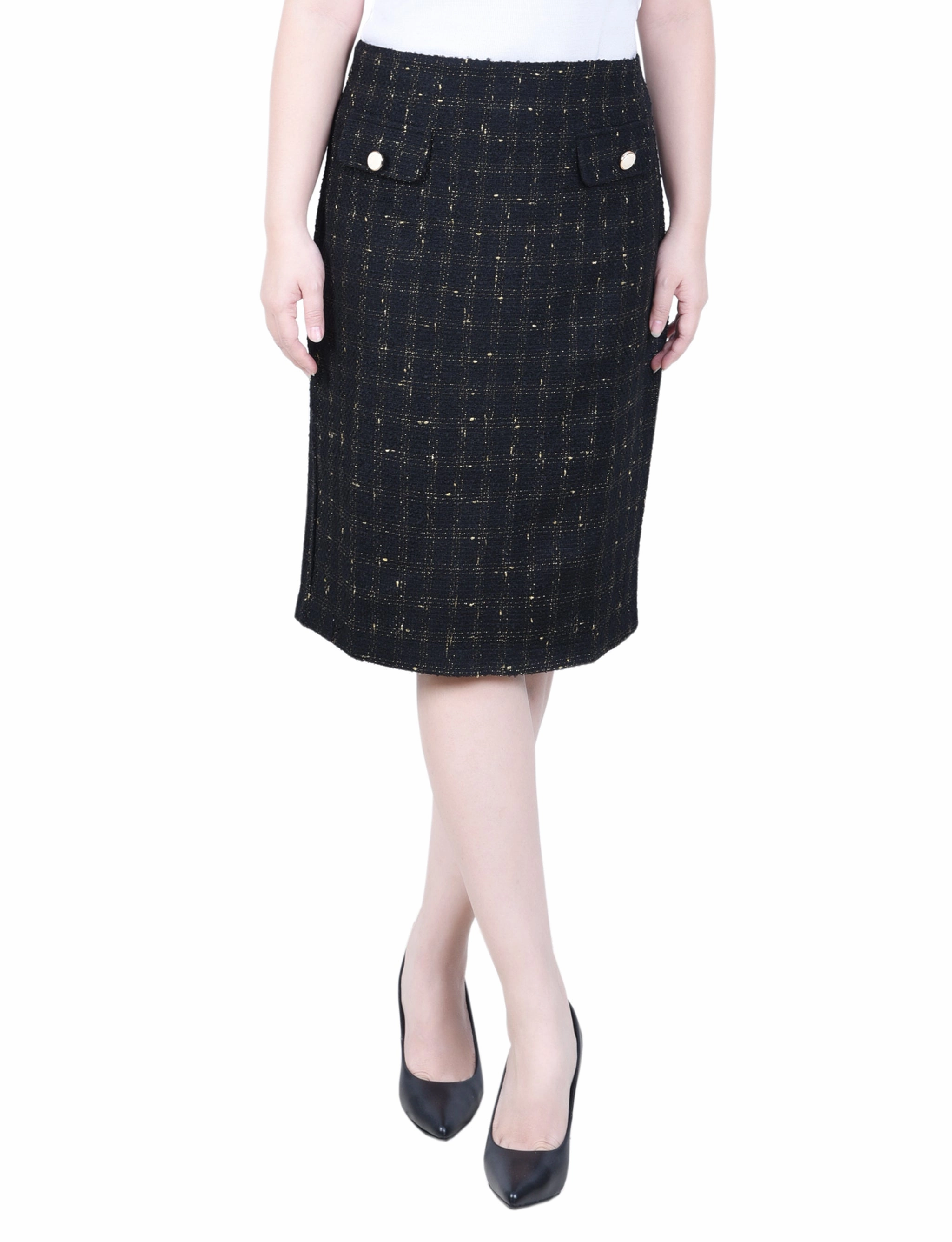 Polished and Elegant Special-Edition Slim Double Knit Skirt